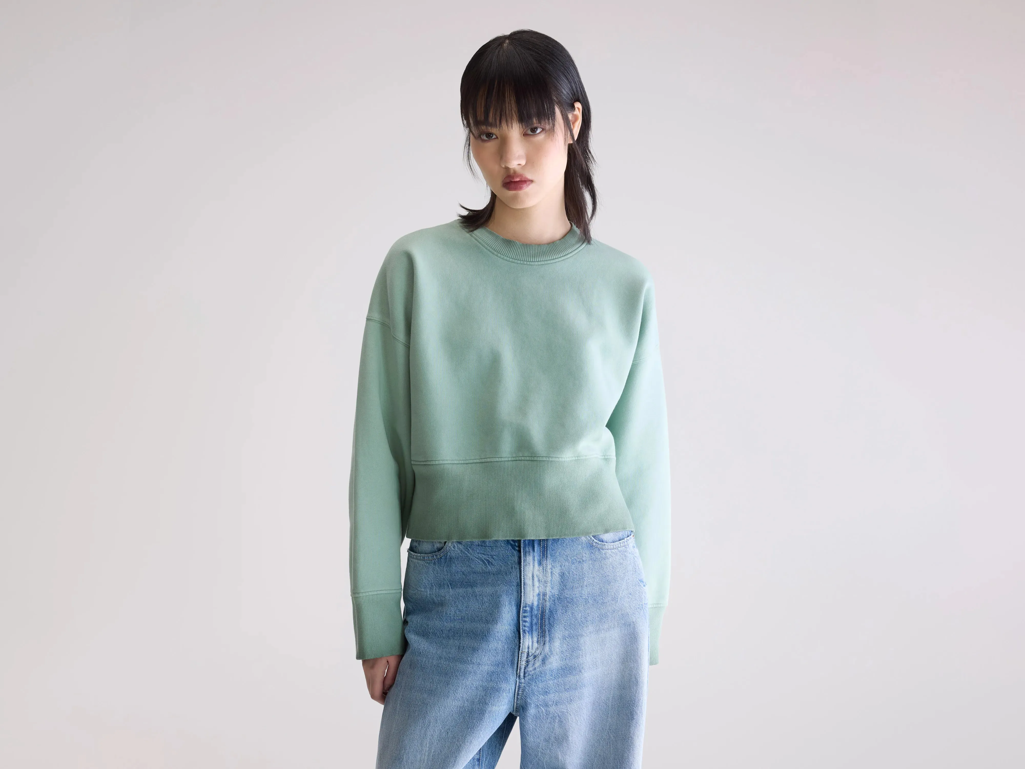 Slenni crewneck sweatshirt (252 / W / EUCALYPTUS) sold by Bellerose