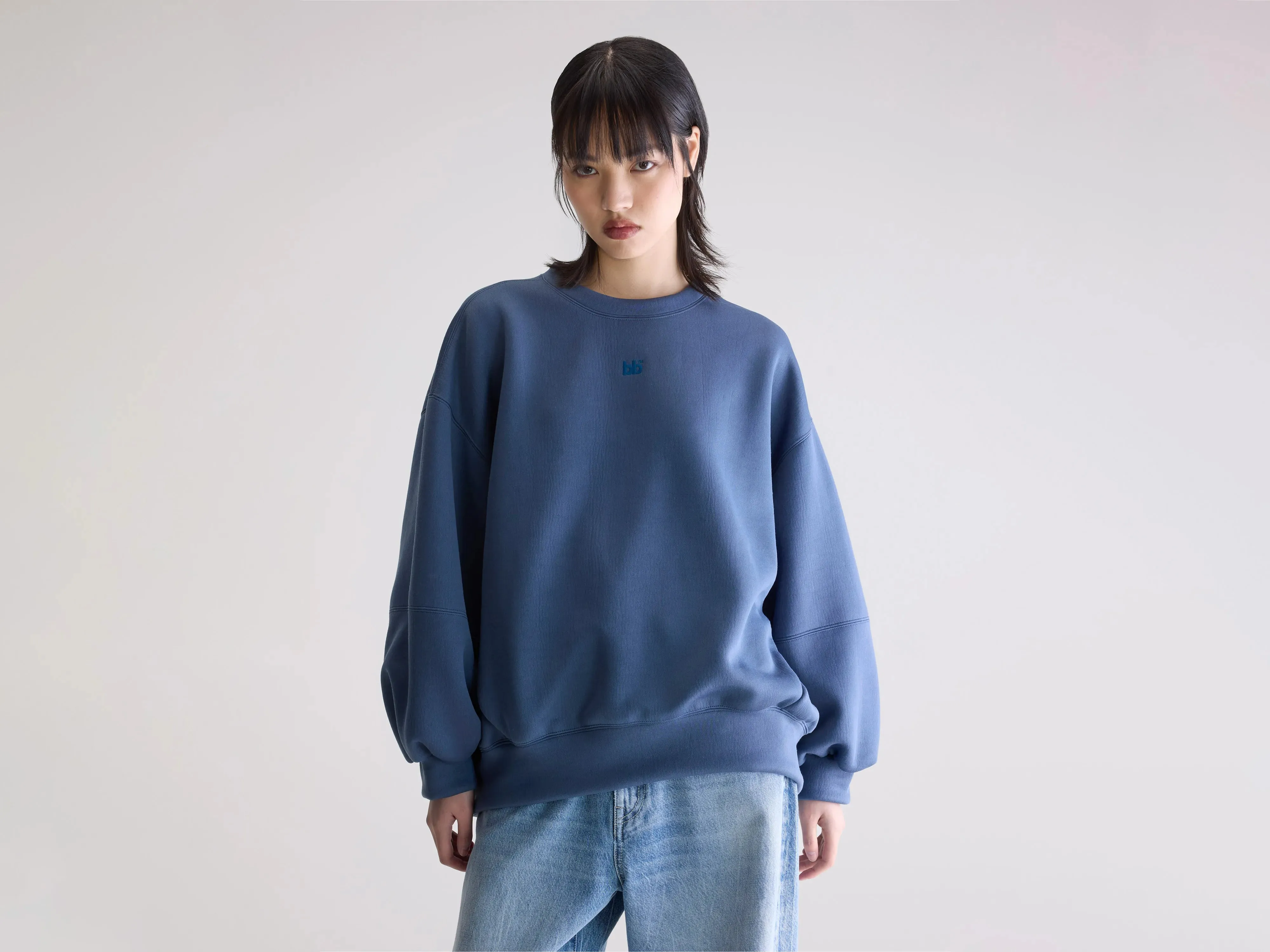 Trig crewneck sweatshirt (252 / W / BLUES) sold by Bellerose