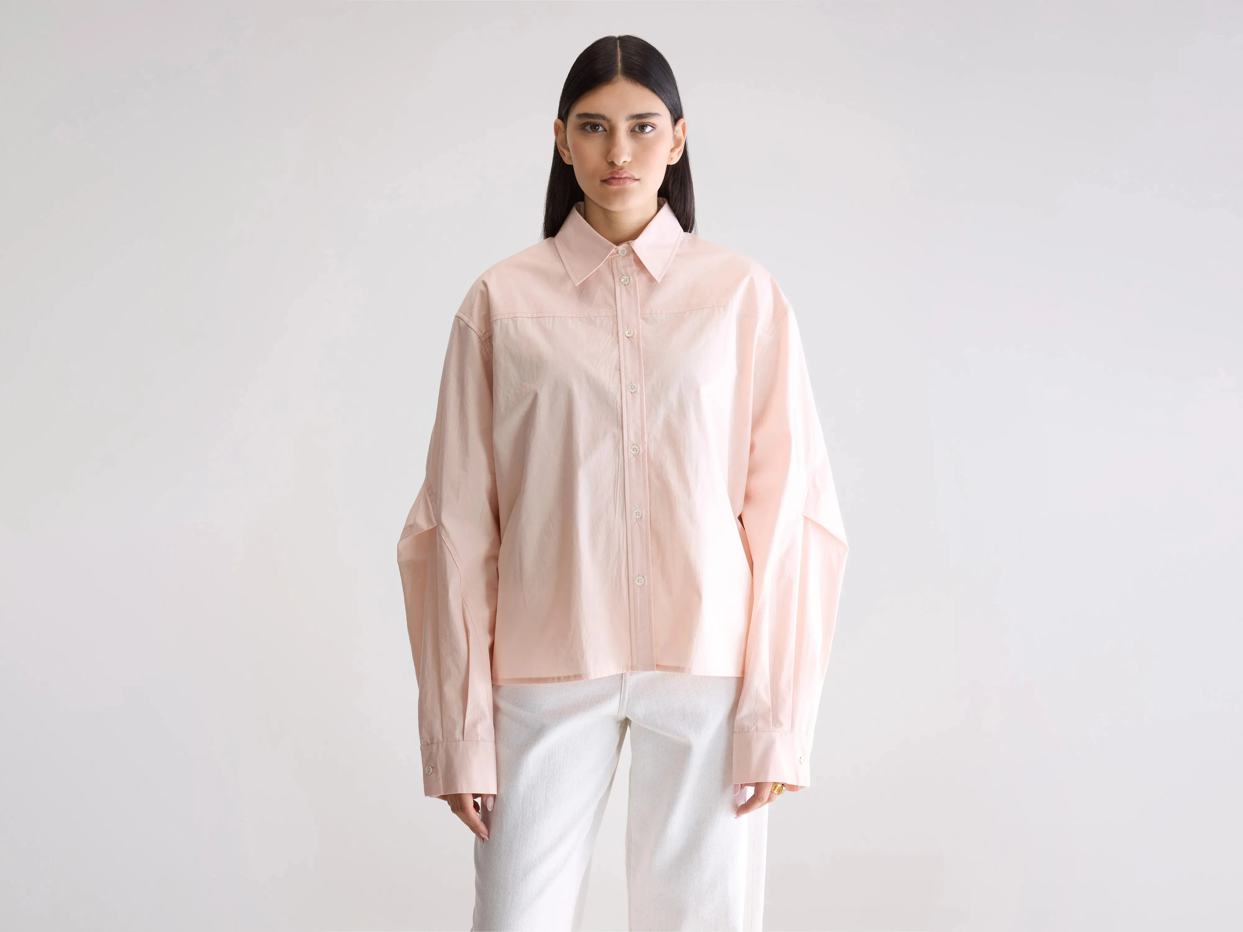Kenza relaxed poplin shirt (252 / W / LIGHT ROSE) sold by Bellerose