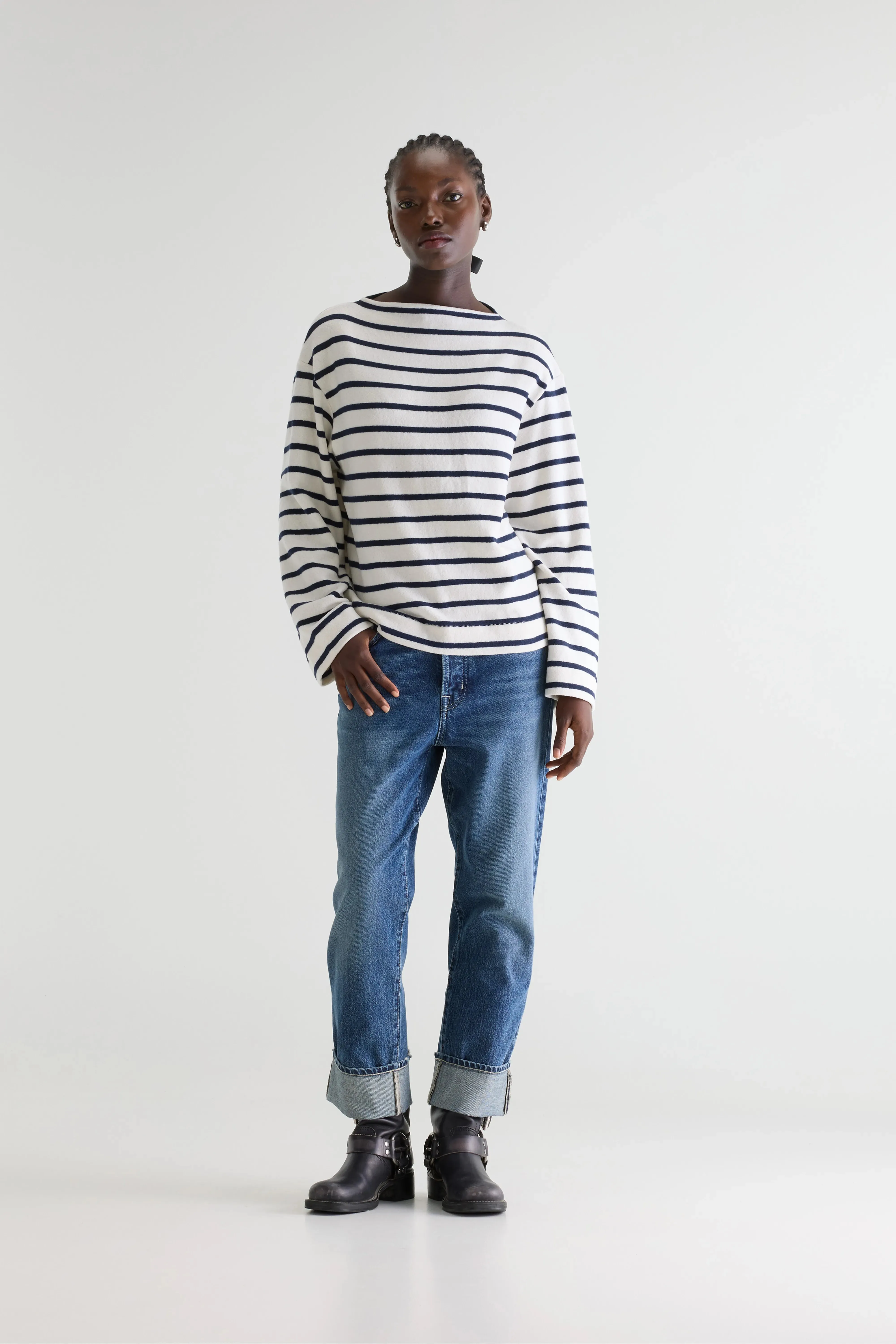 Fonsy relaxed t-shirt (252 / W / STRIPE E) sold by Bellerose product image thumbnail 3