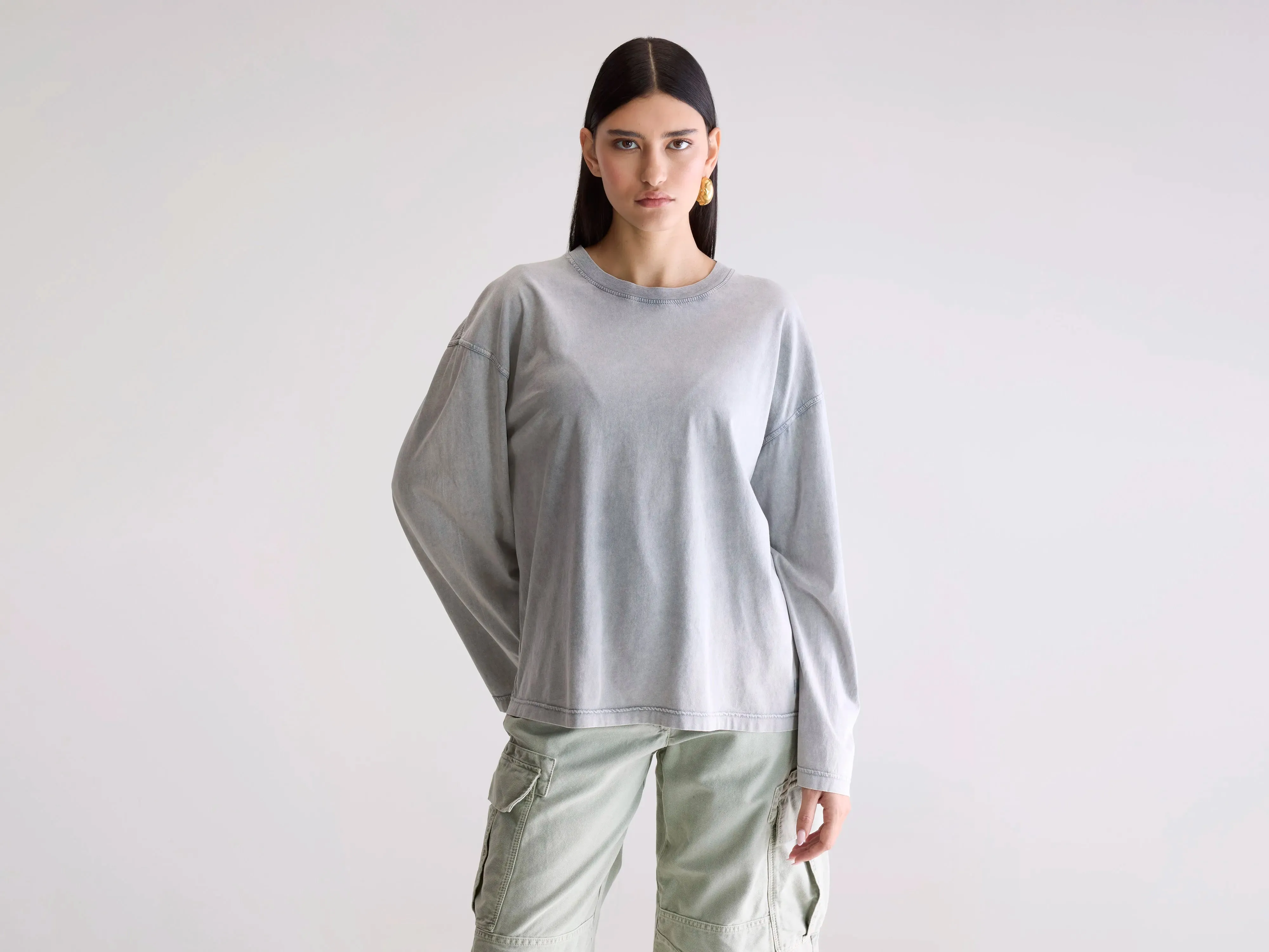 Fandy long sleeve t-shirt (252 / W / IRON) sold by Bellerose