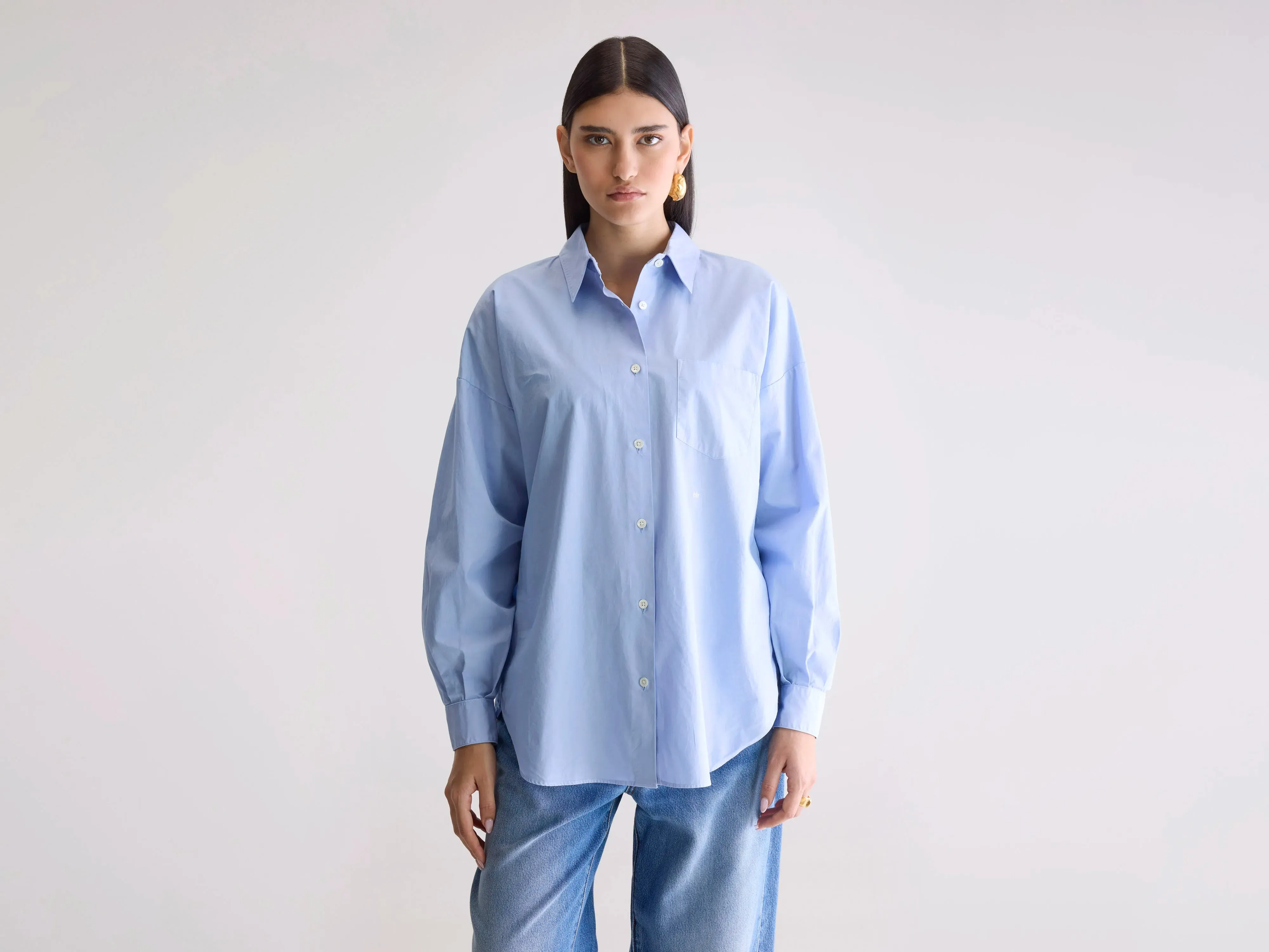 Giorgia poplin shirt (252 / W / SKY) sold by Bellerose