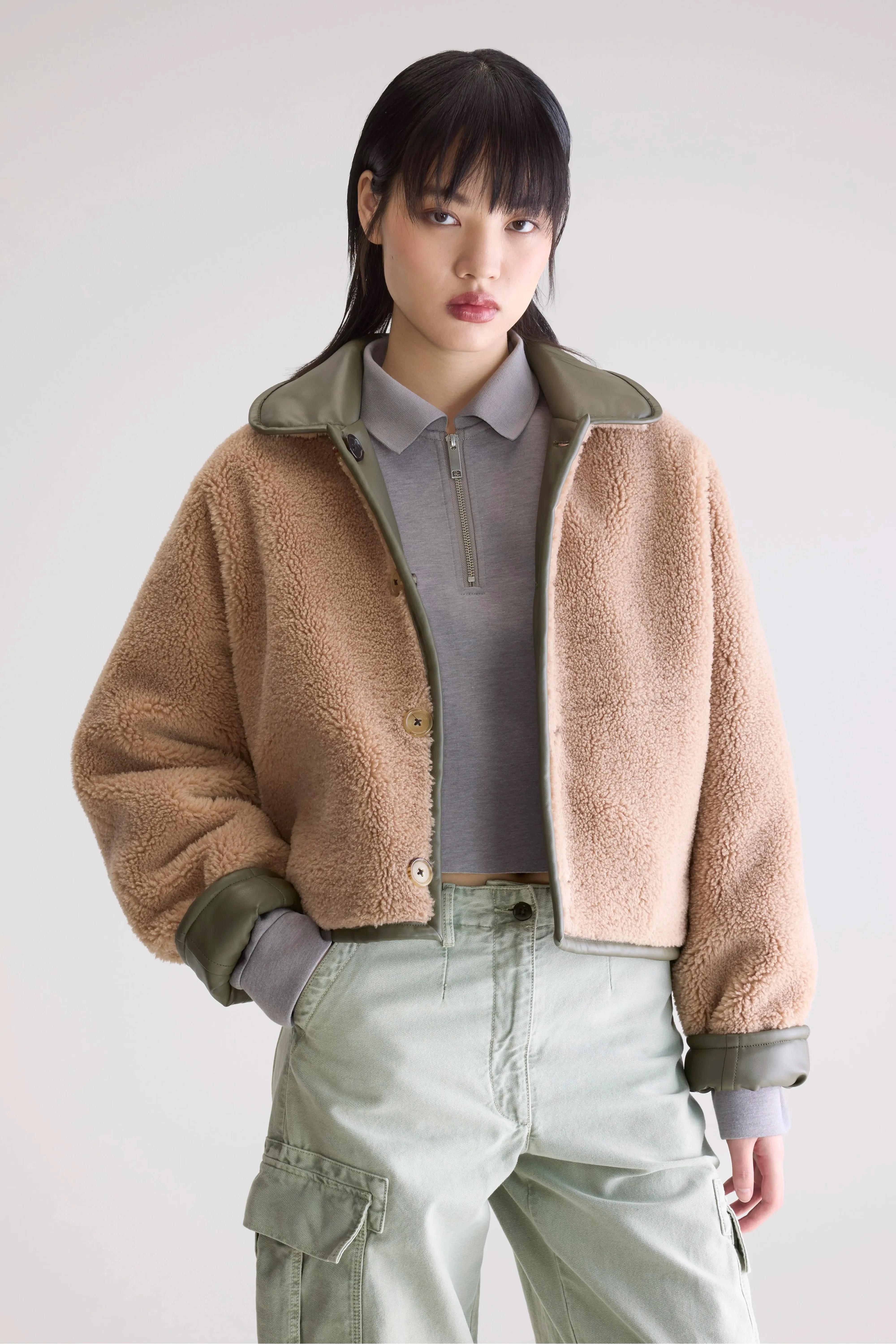 Josh faux leather jacket (252 / W / SAGE) sold by Bellerose product image thumbnail 2