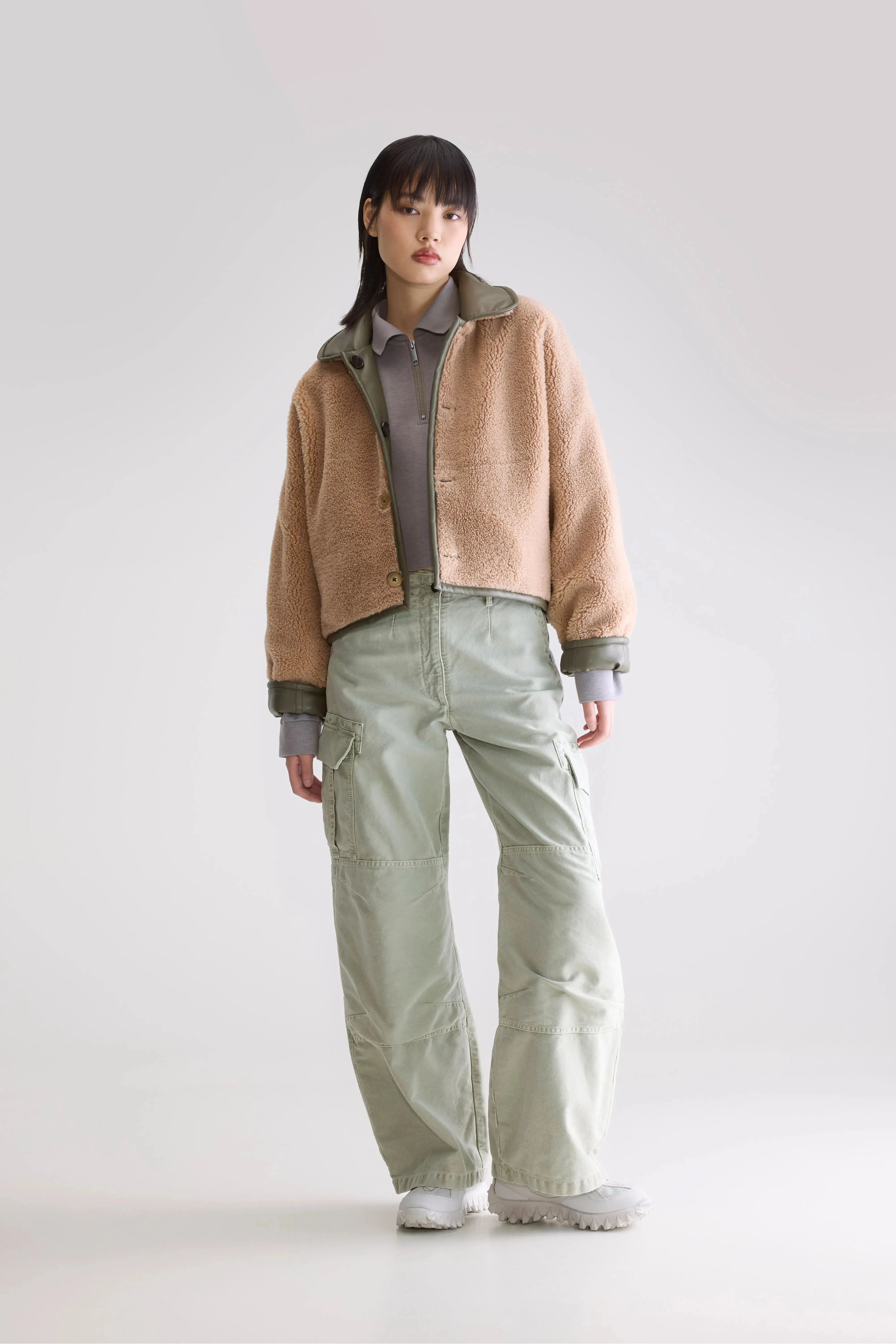 Josh faux leather jacket (252 / W / SAGE) sold by Bellerose product image thumbnail 4