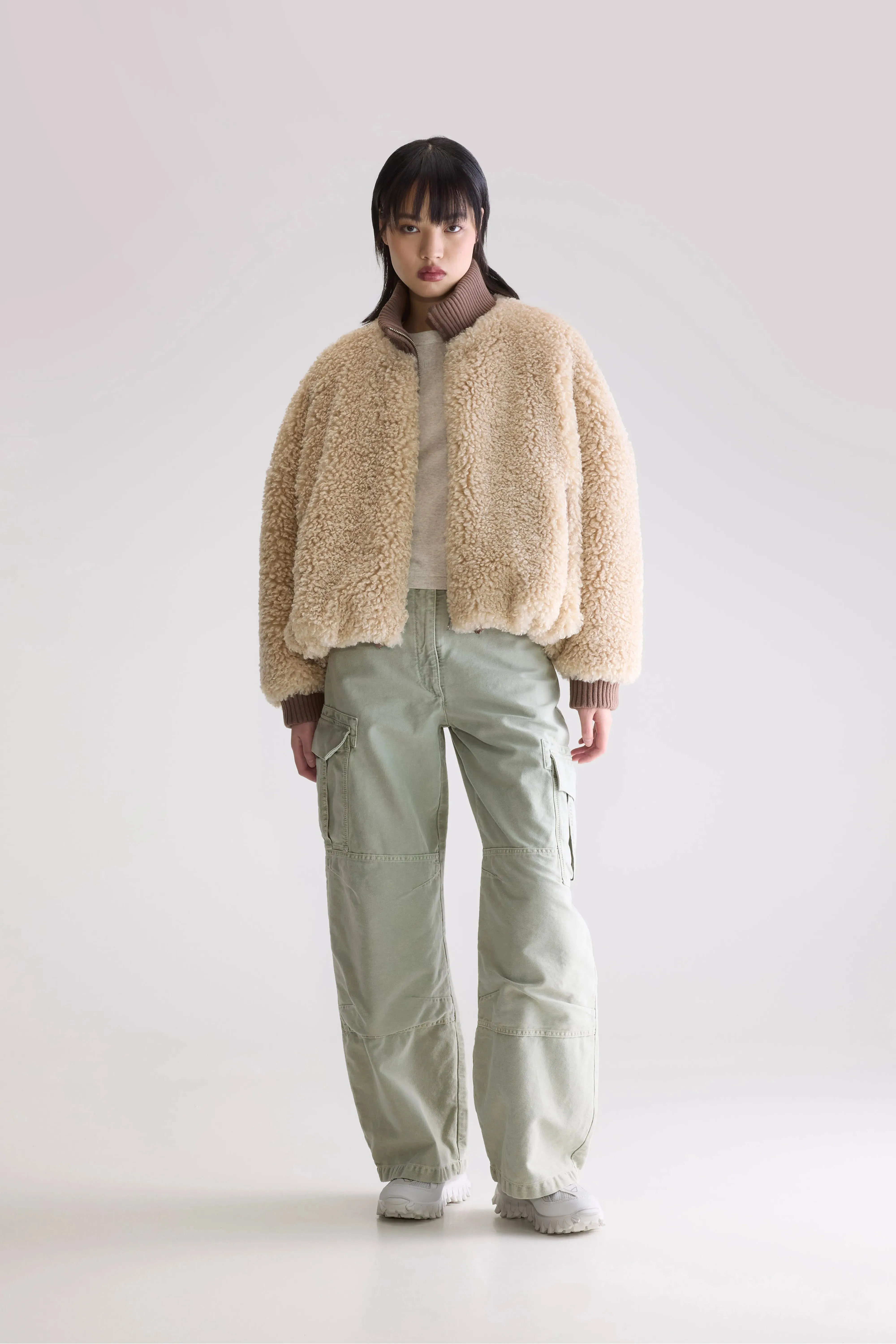 Jallis faux-fur jacket (252 / W / SWAN) sold by Bellerose product image thumbnail 3