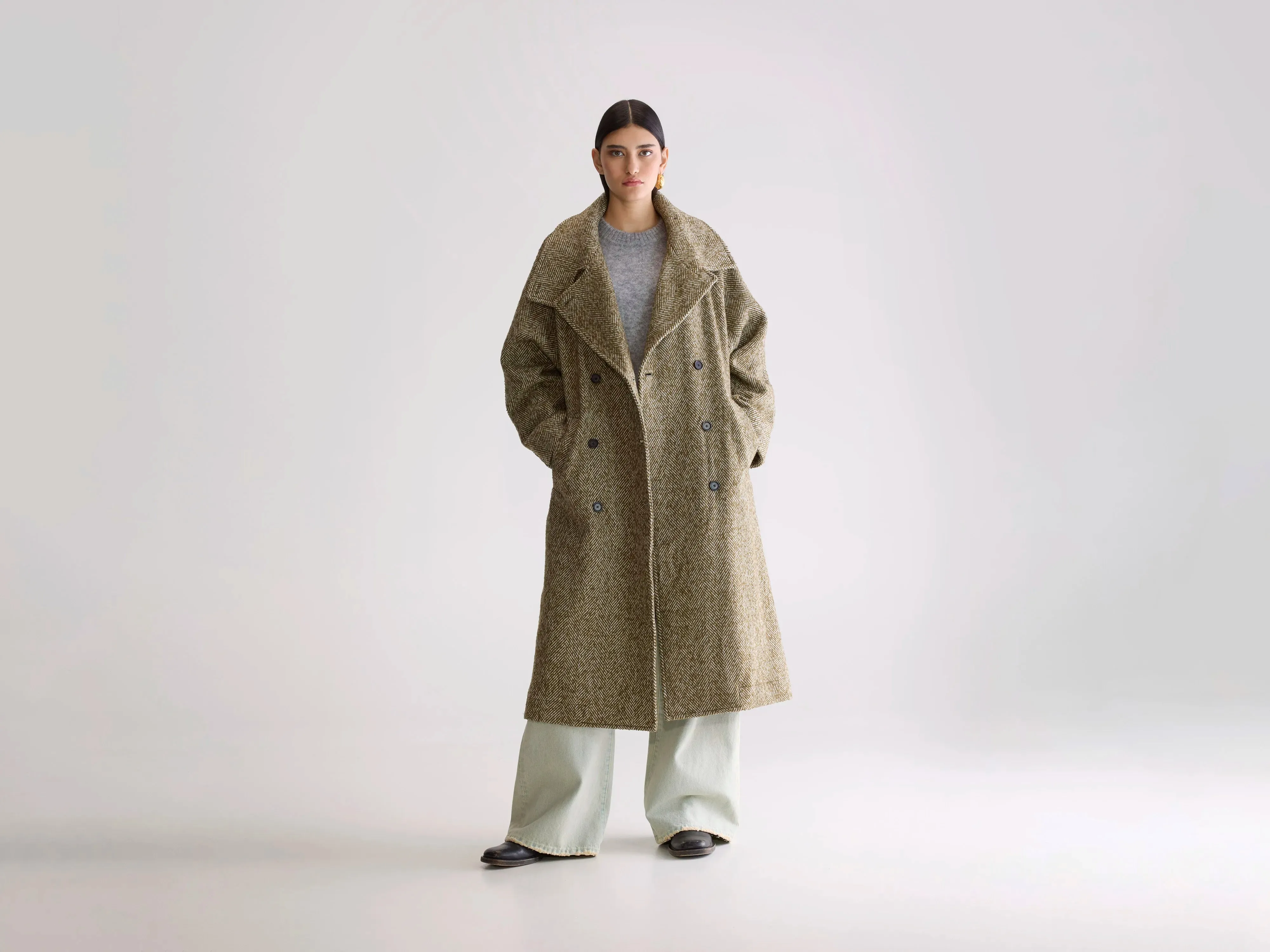 Juliette long coat (252 / W / COMBO A) sold by Bellerose