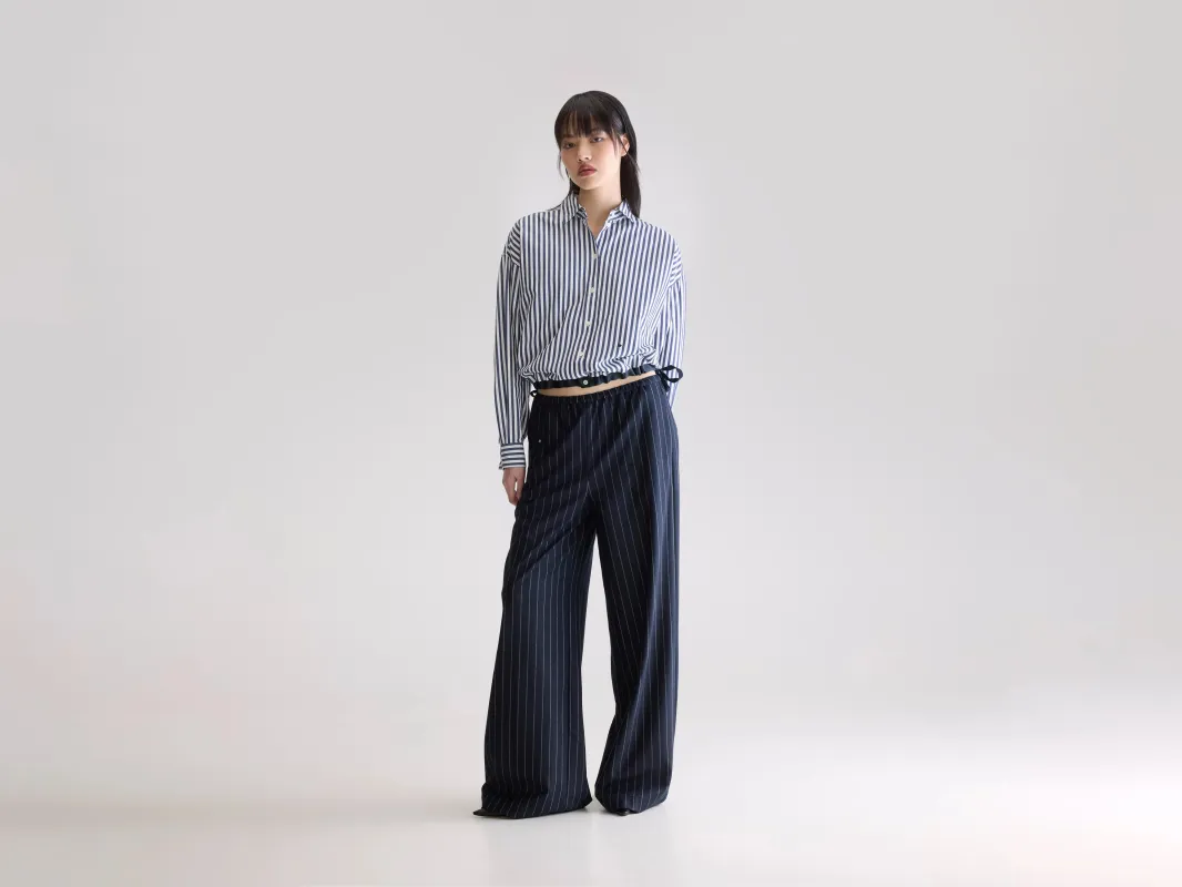 Sleepy relaxed pants (252 / W / STRIPE B) sold by Bellerose