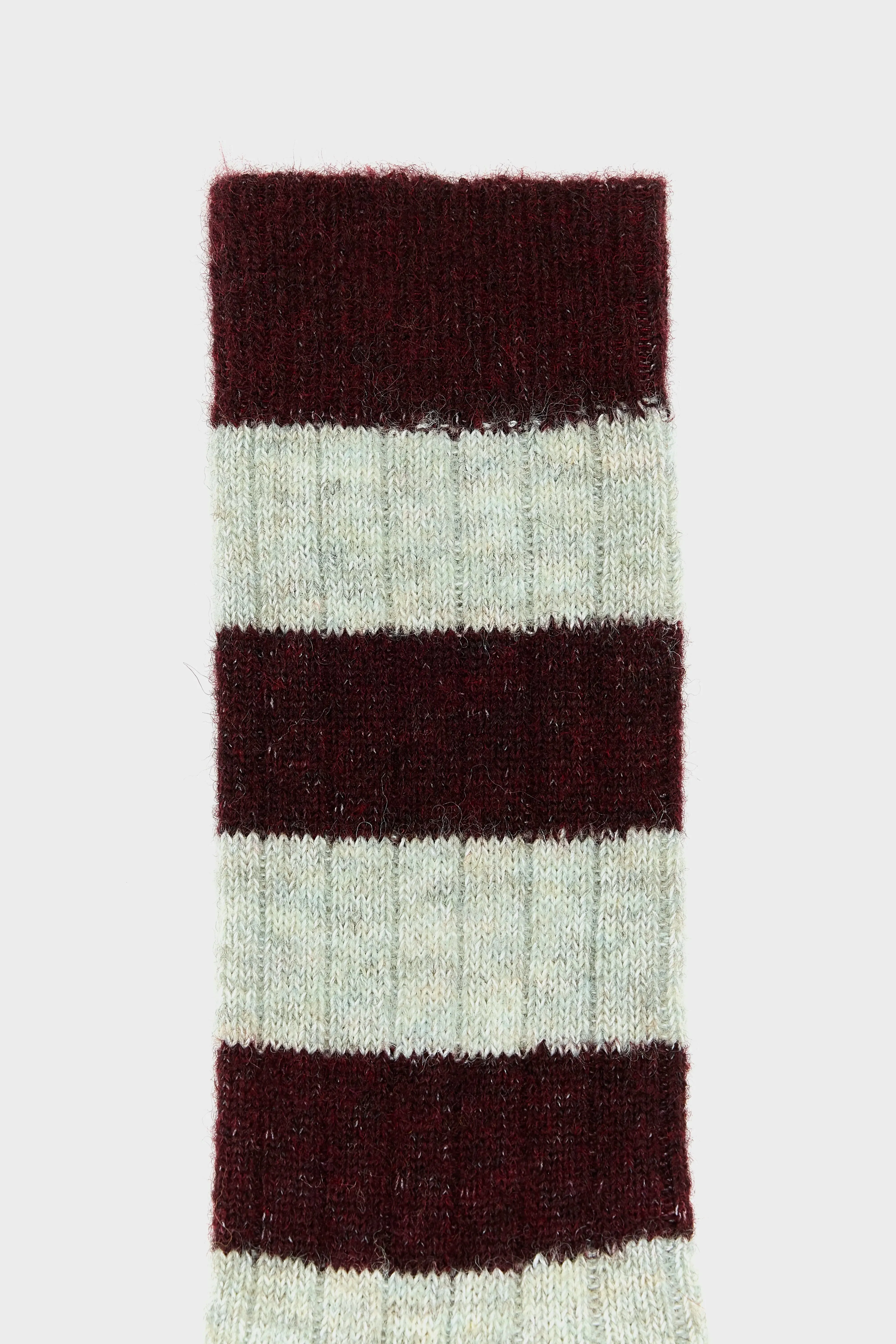 Bineau striped socks (252 / W / WINE) sold by Bellerose product image thumbnail 3