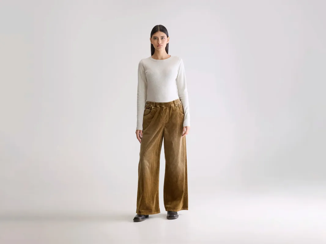 Galina wide trousers (252 / W / SOIL) sold by Bellerose