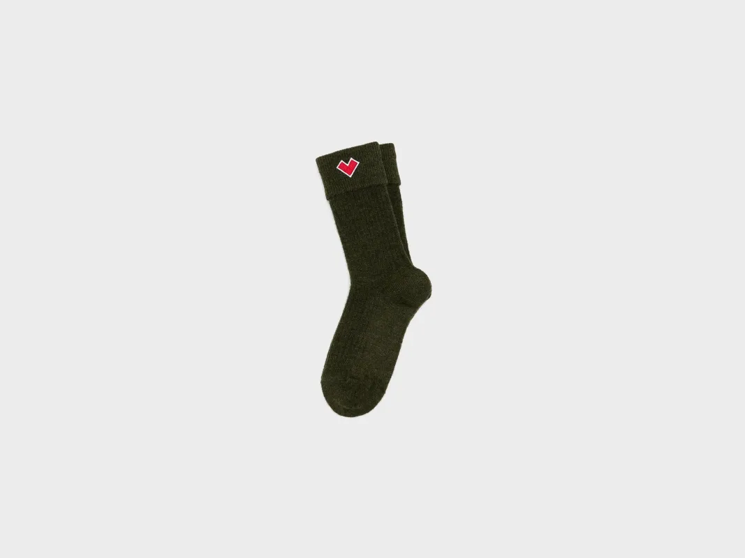 Bani ribbed socks (252 / W / FOREST) sold by Bellerose