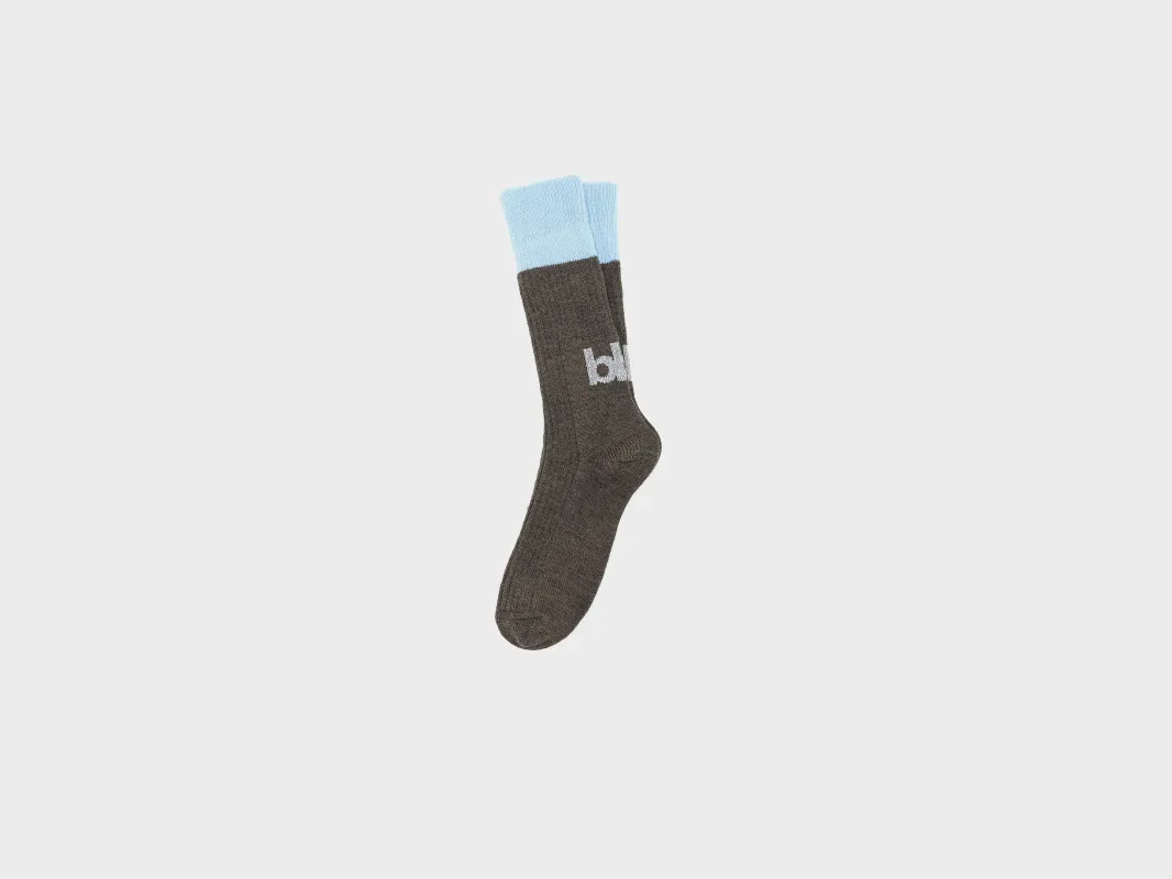 Vocui ribbed socks (252 / W / MID GREY) sold by Bellerose