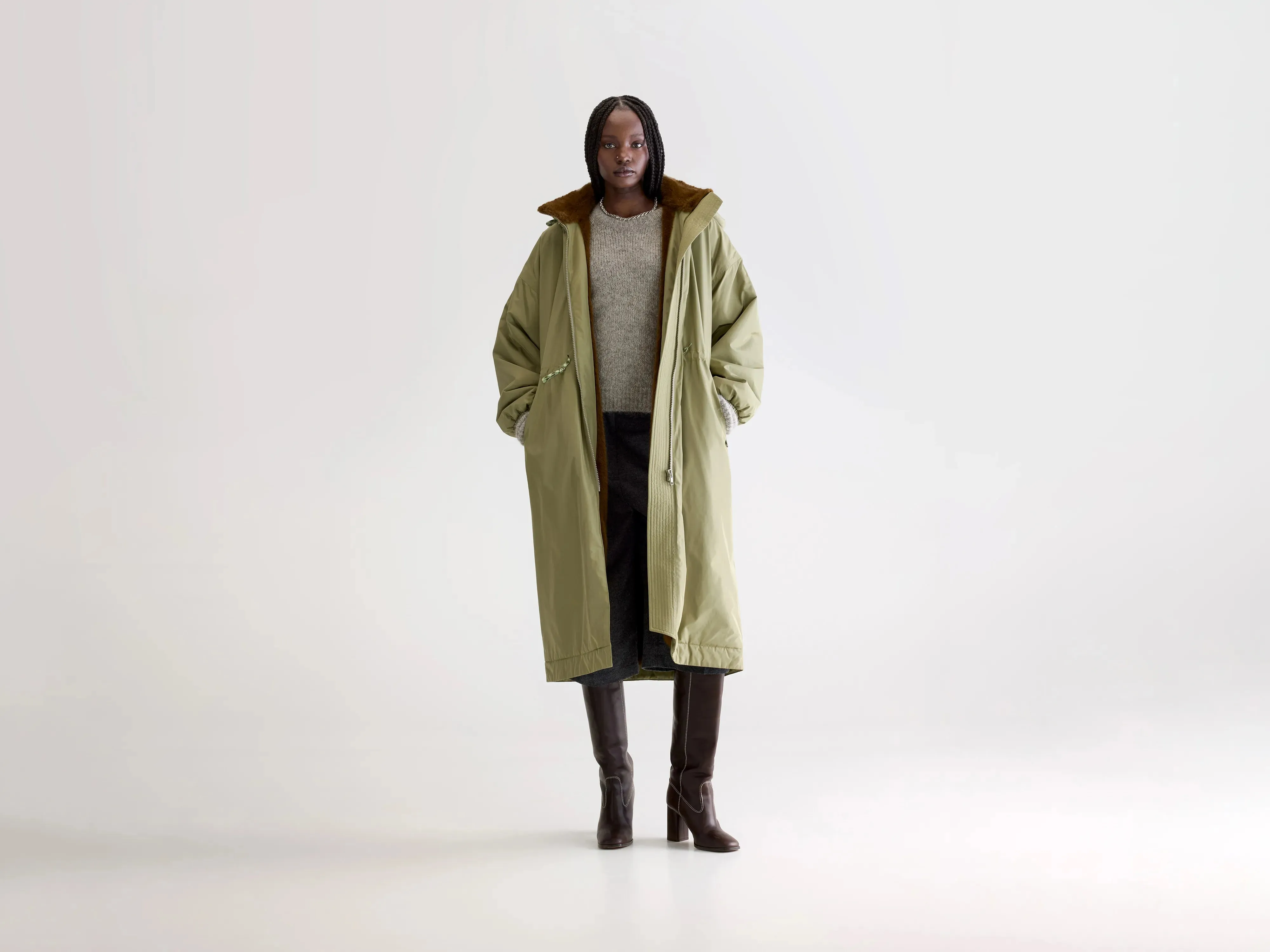 Hosfo hooded coat (252 / W / JEEP) sold by Bellerose