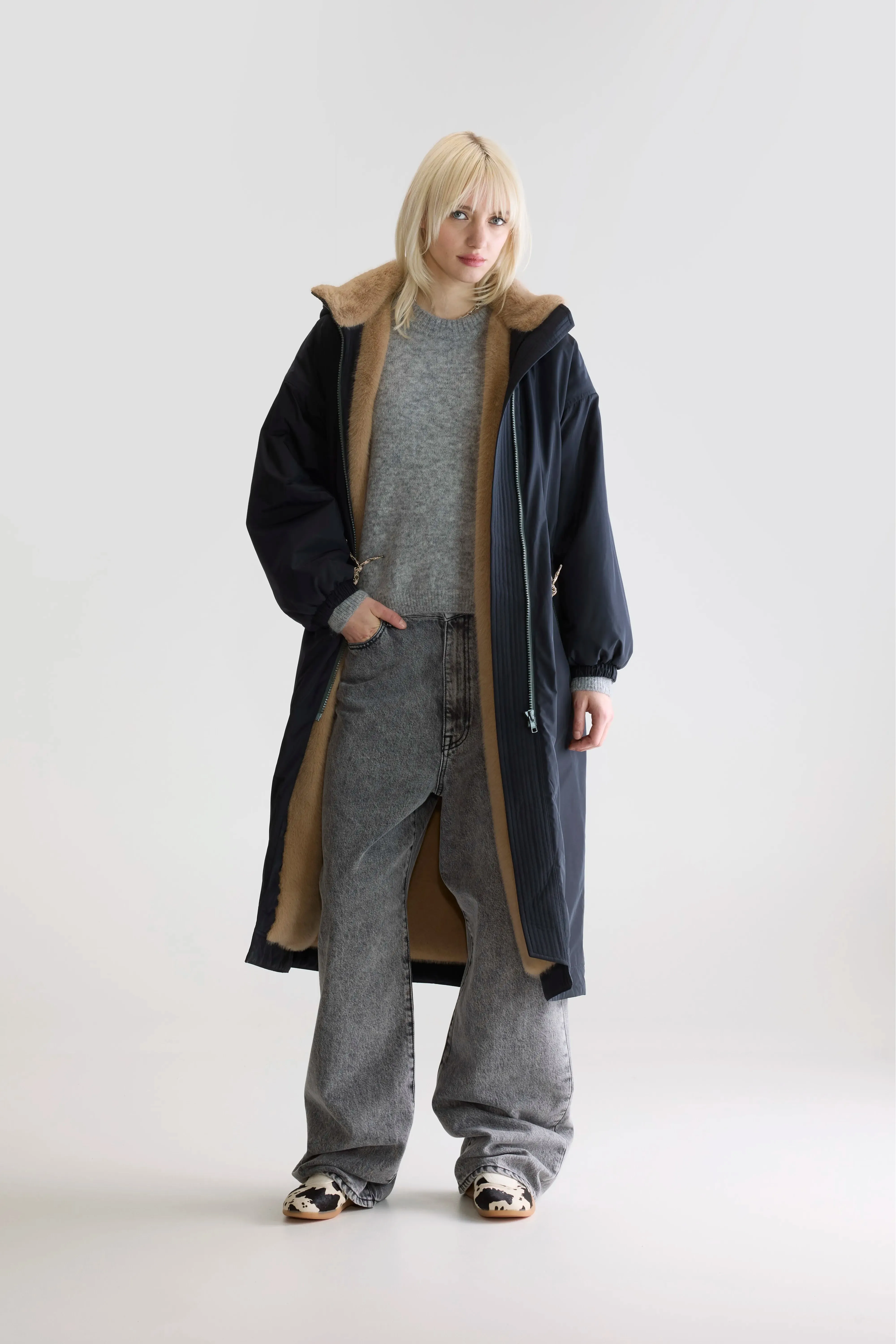 Hosfo hooded coat (252 / W / NAVY) sold by Bellerose product image thumbnail 2