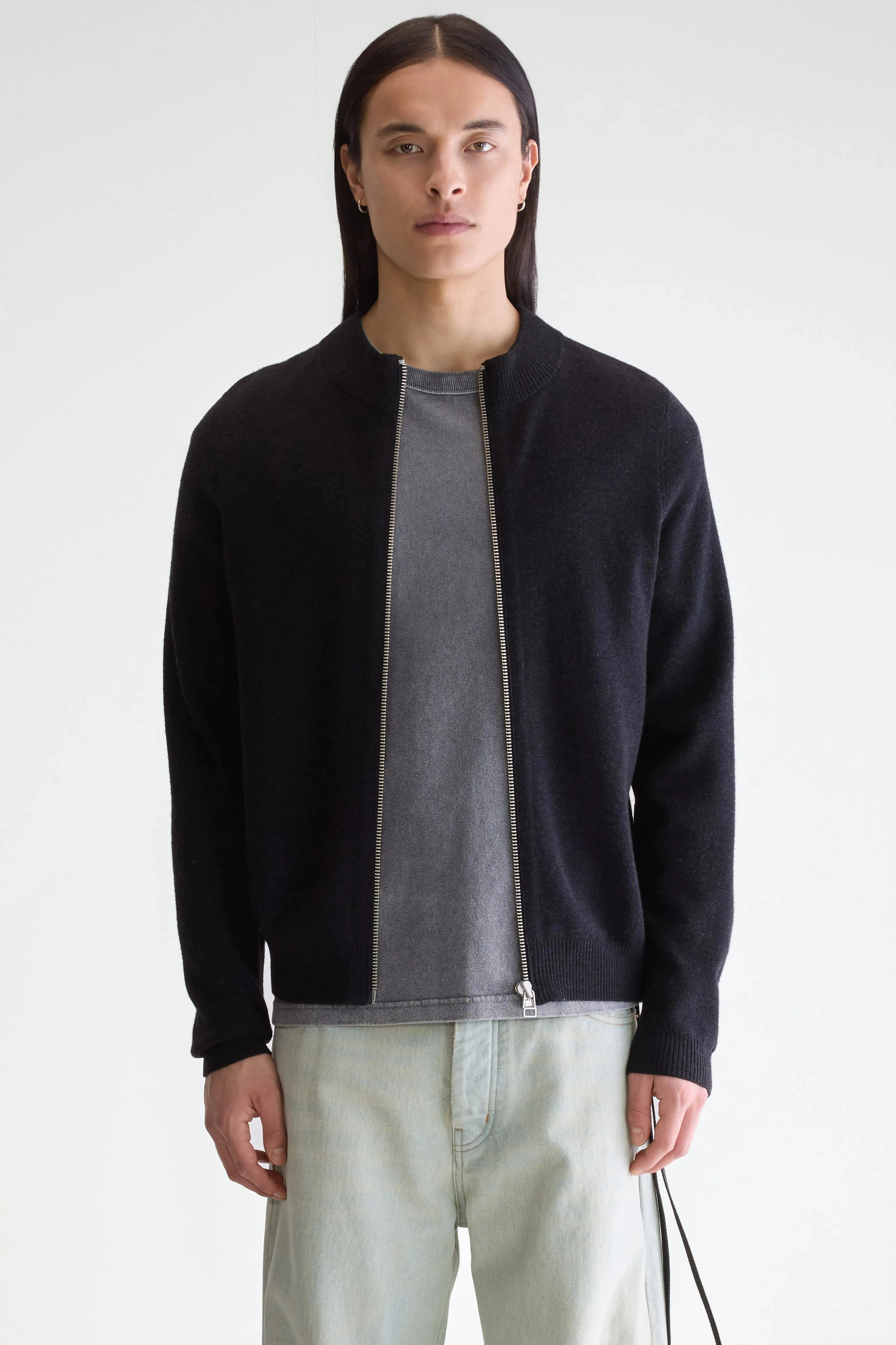 Dilso zip-up sweater (252 / M / CHARCOAL) sold by Bellerose product image thumbnail 2