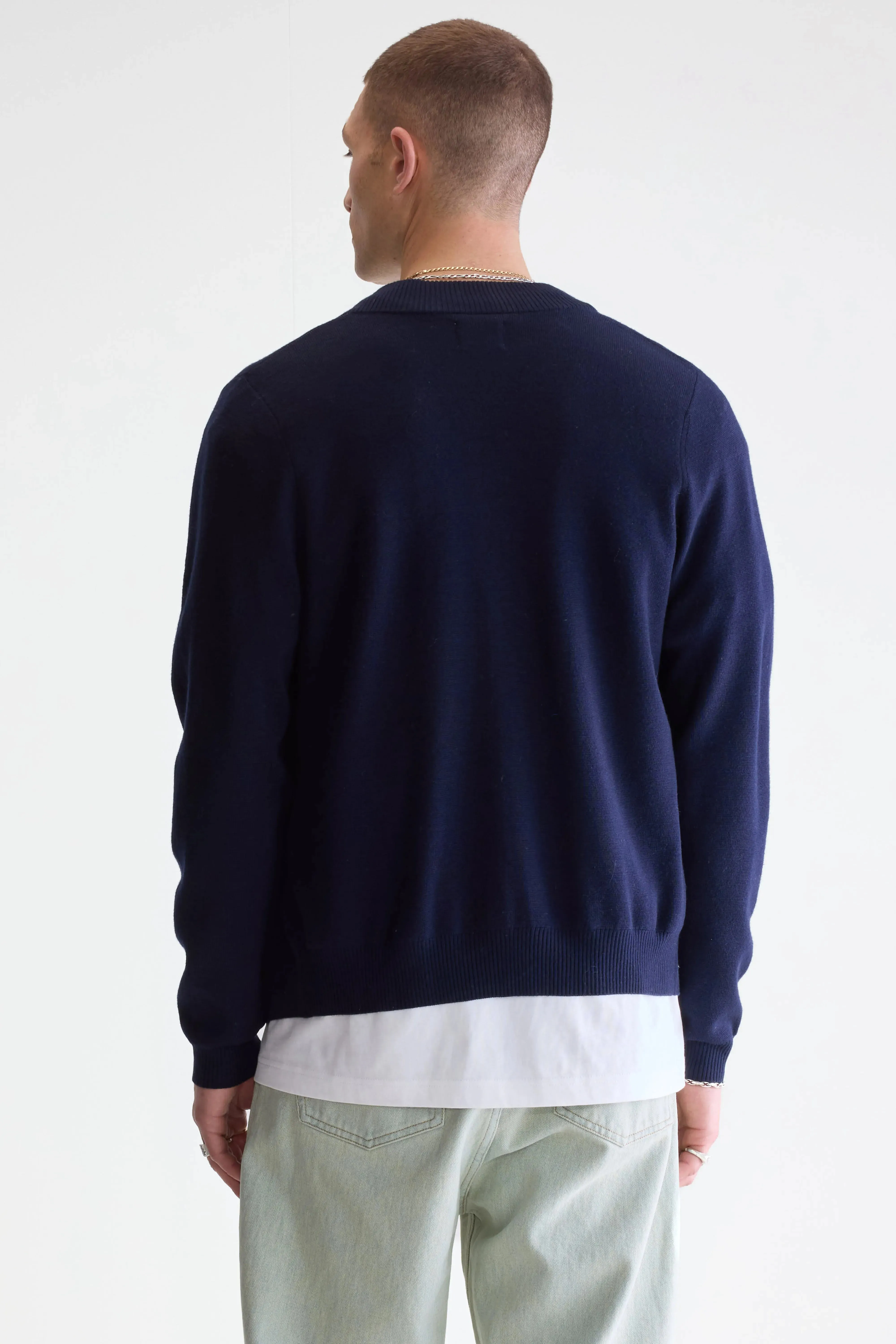 Dilso zip-up sweater (252 / M / NAVY) sold by Bellerose product image thumbnail 4
