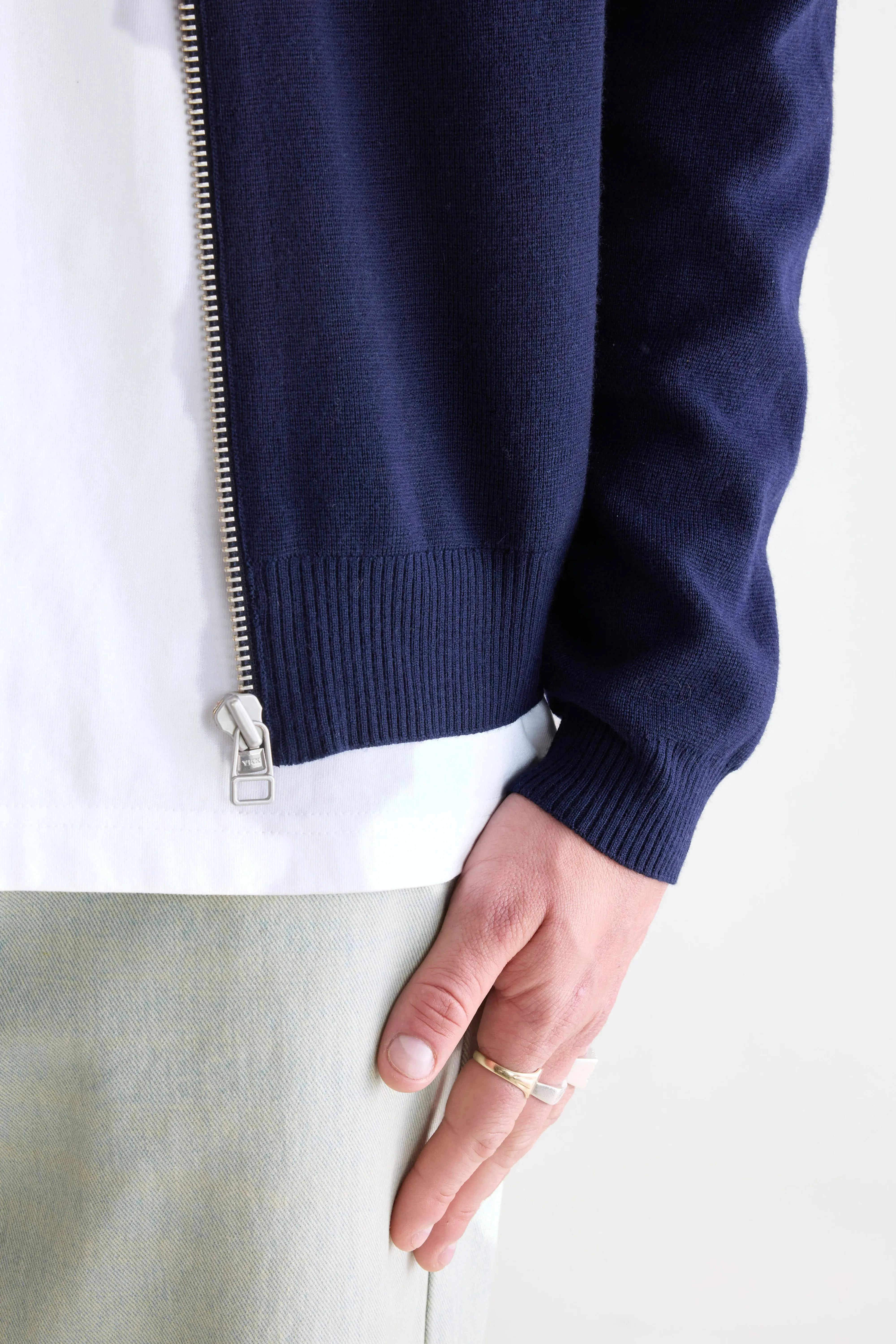 Dilso zip-up sweater (252 / M / NAVY) sold by Bellerose product image thumbnail 5