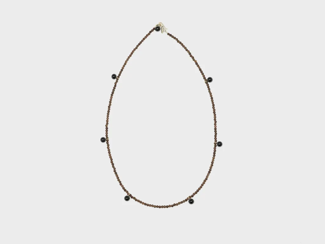 Smoky Tiny Dew Necklace  (252 / W / BLACK) made by Bellerose