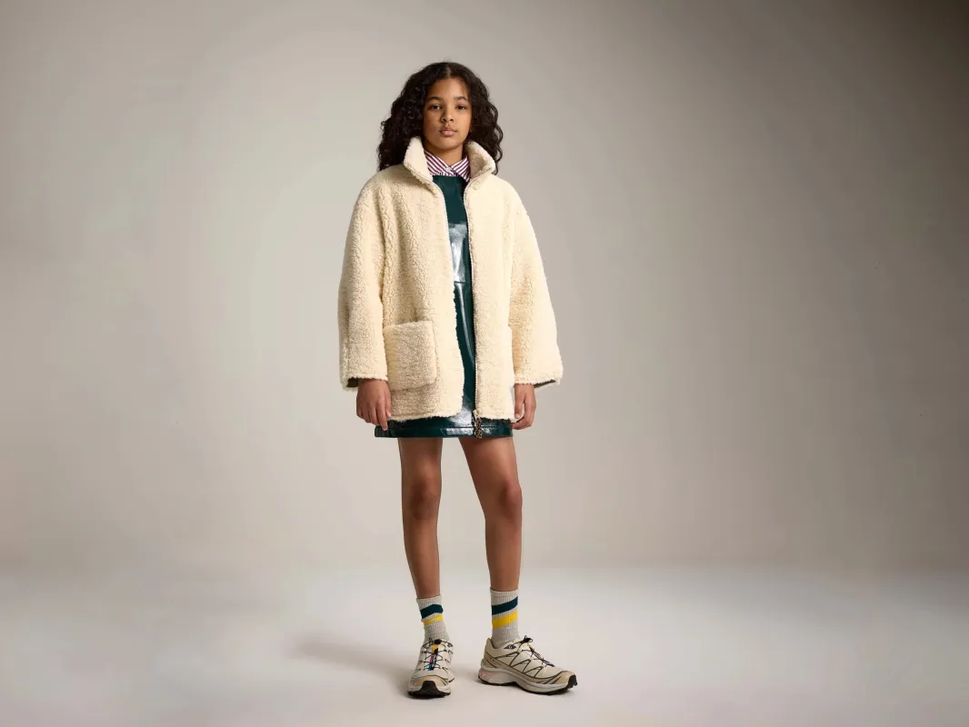 Jena teddy coat (252 / G / ECRU) made by Bellerose