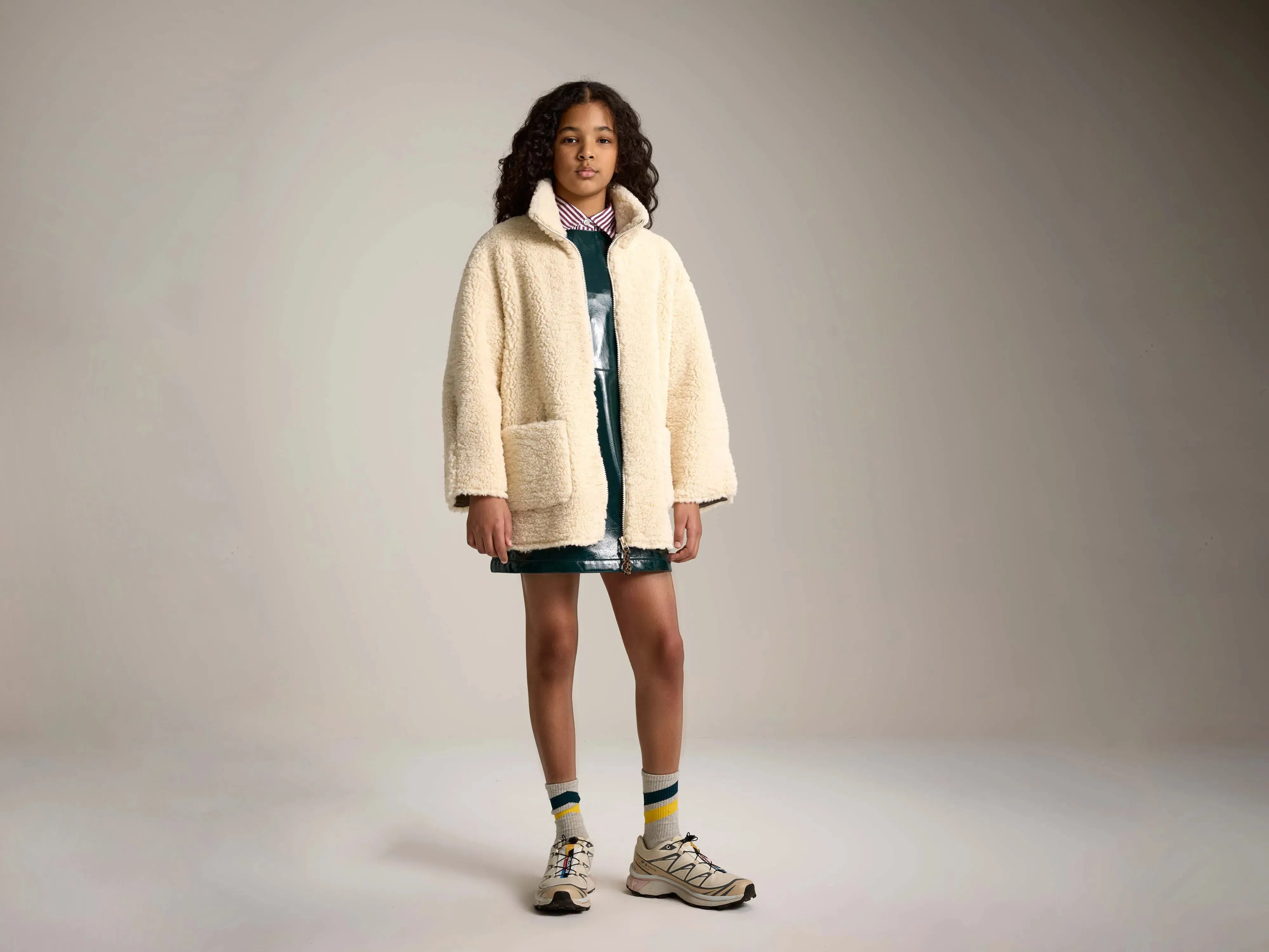 Jena teddy coat (252 / G / ECRU) sold by Bellerose