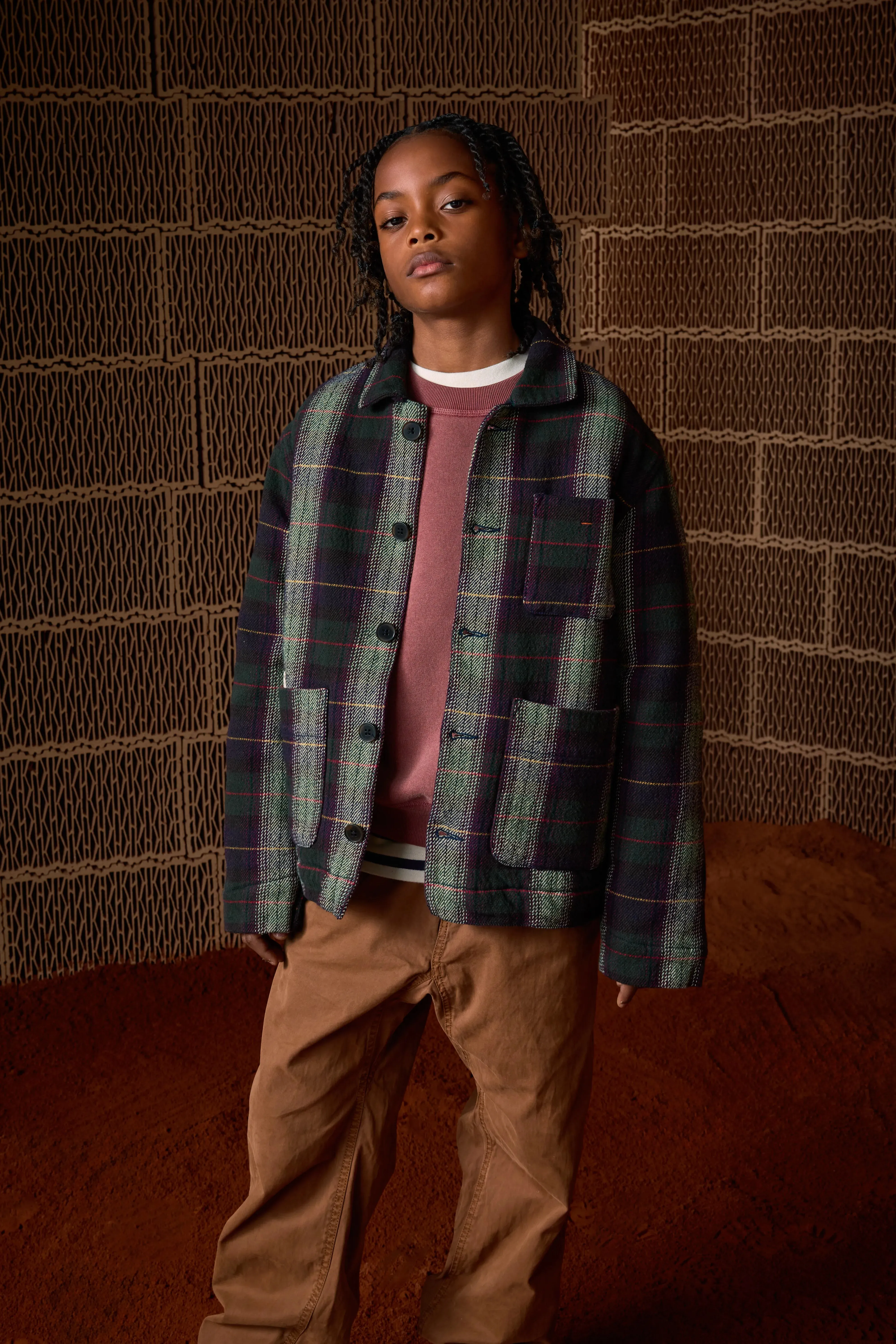 Wayatt relaxed overshirt (252 / B / CHECK D) sold by Bellerose product image thumbnail 2