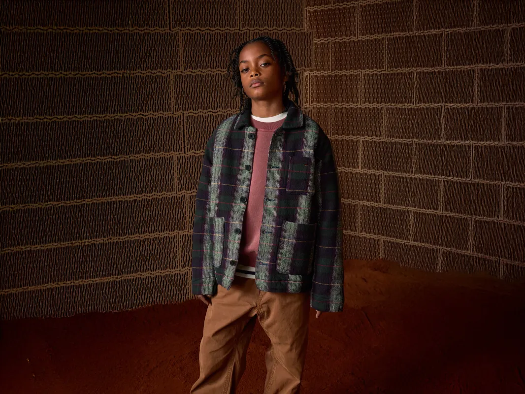 Wayatt relaxed overshirt (252 / B / CHECK D) sold by Bellerose