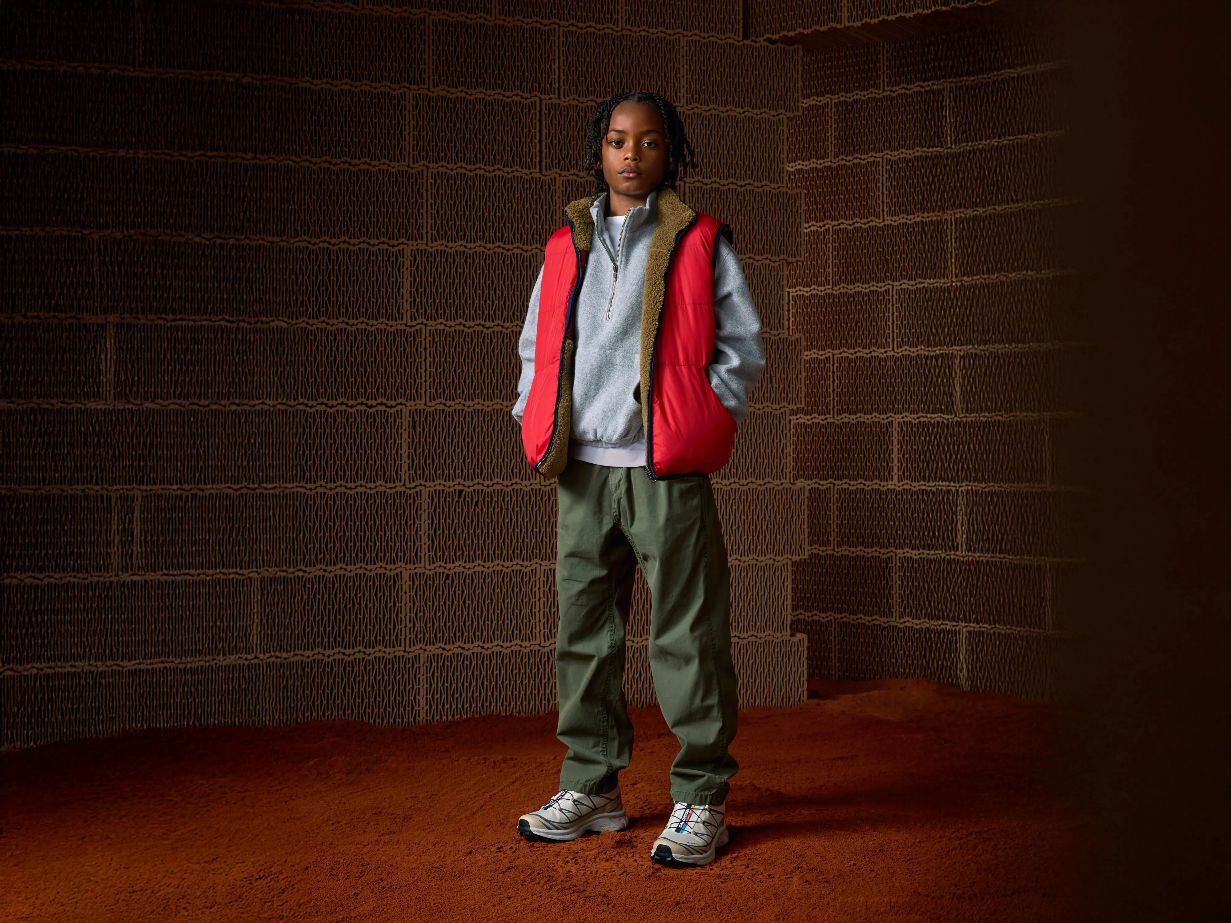 Hans bodywarmer (252 / B / LIPSTICK) sold by Bellerose