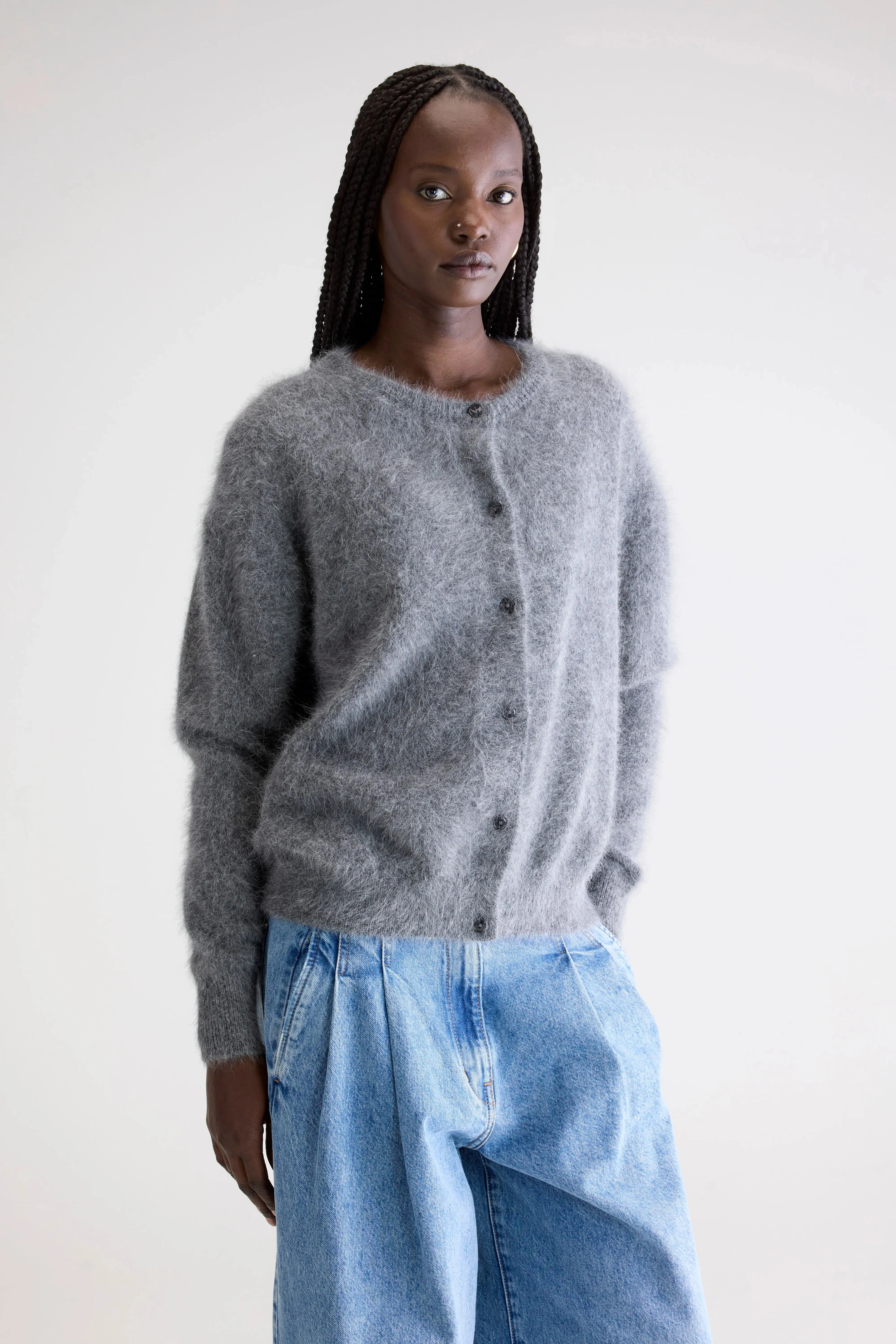 Dathan angora-blend cardigan (252 / W / MID GREY) sold by Bellerose product image thumbnail 2