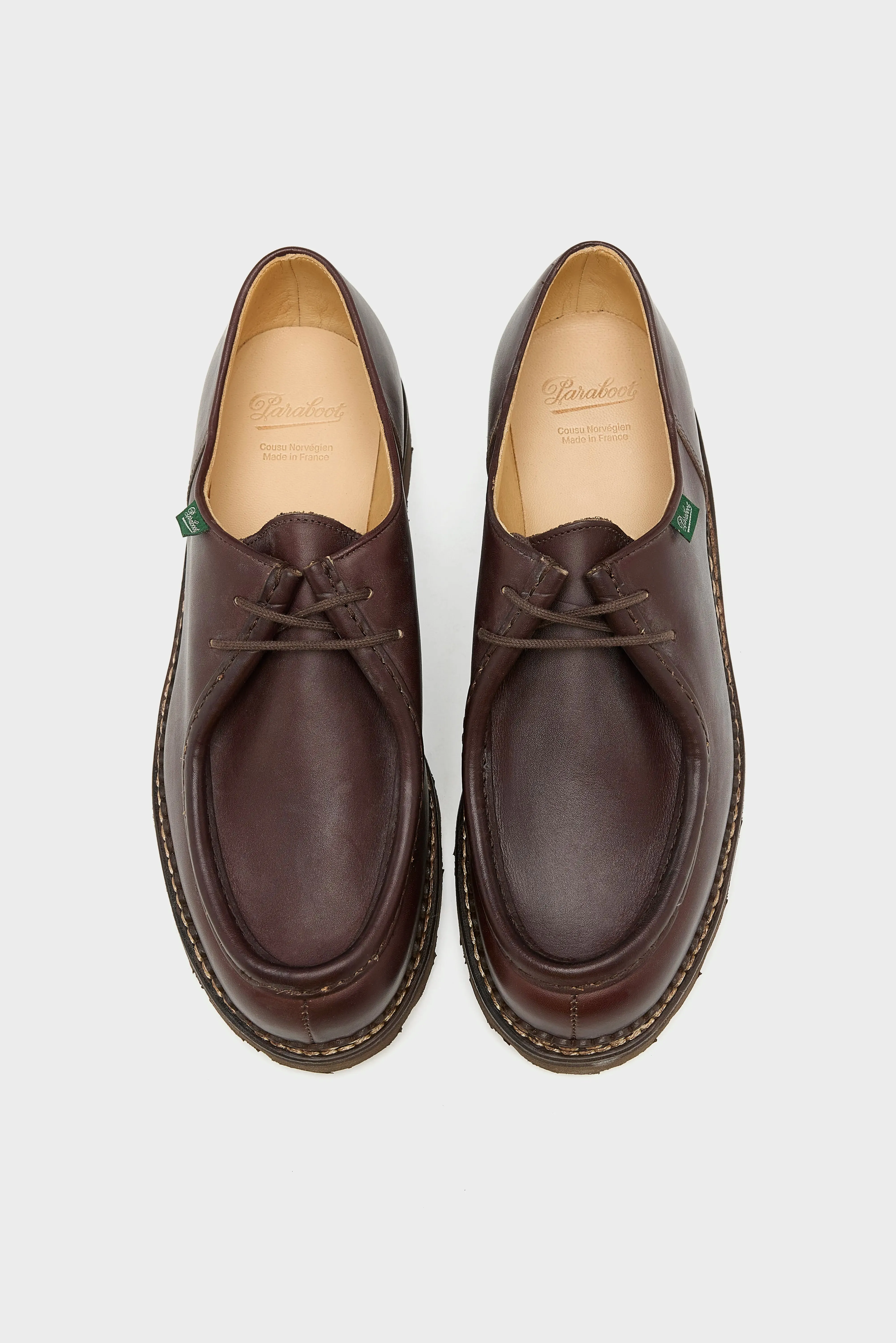 Michael Leather Derby Shoes for Men (252 / M / BROWN) sold by Bellerose product image thumbnail 4