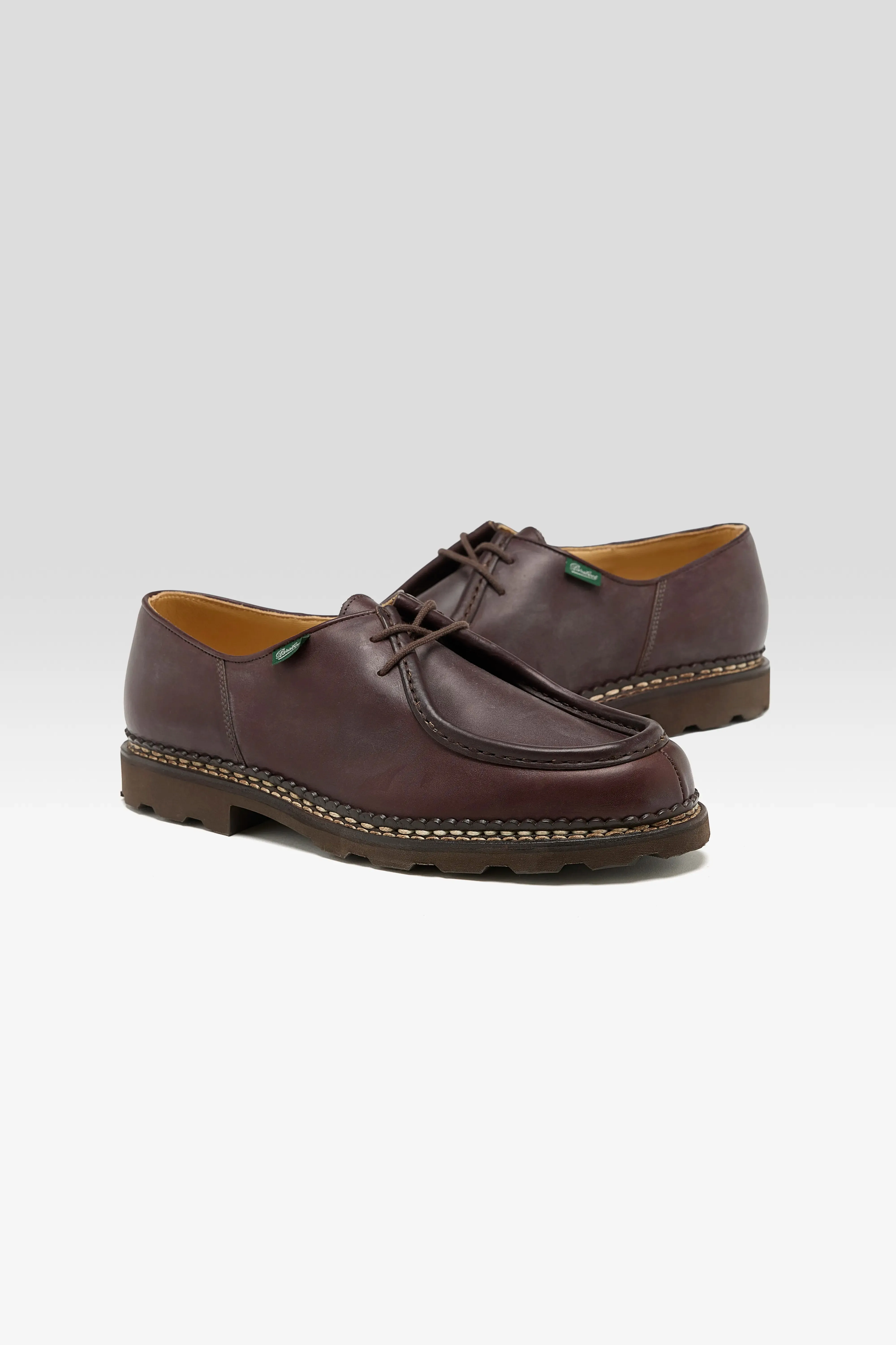 Michael Leather Derby Shoes for Men (252 / M / BROWN) sold by Bellerose product image thumbnail 3