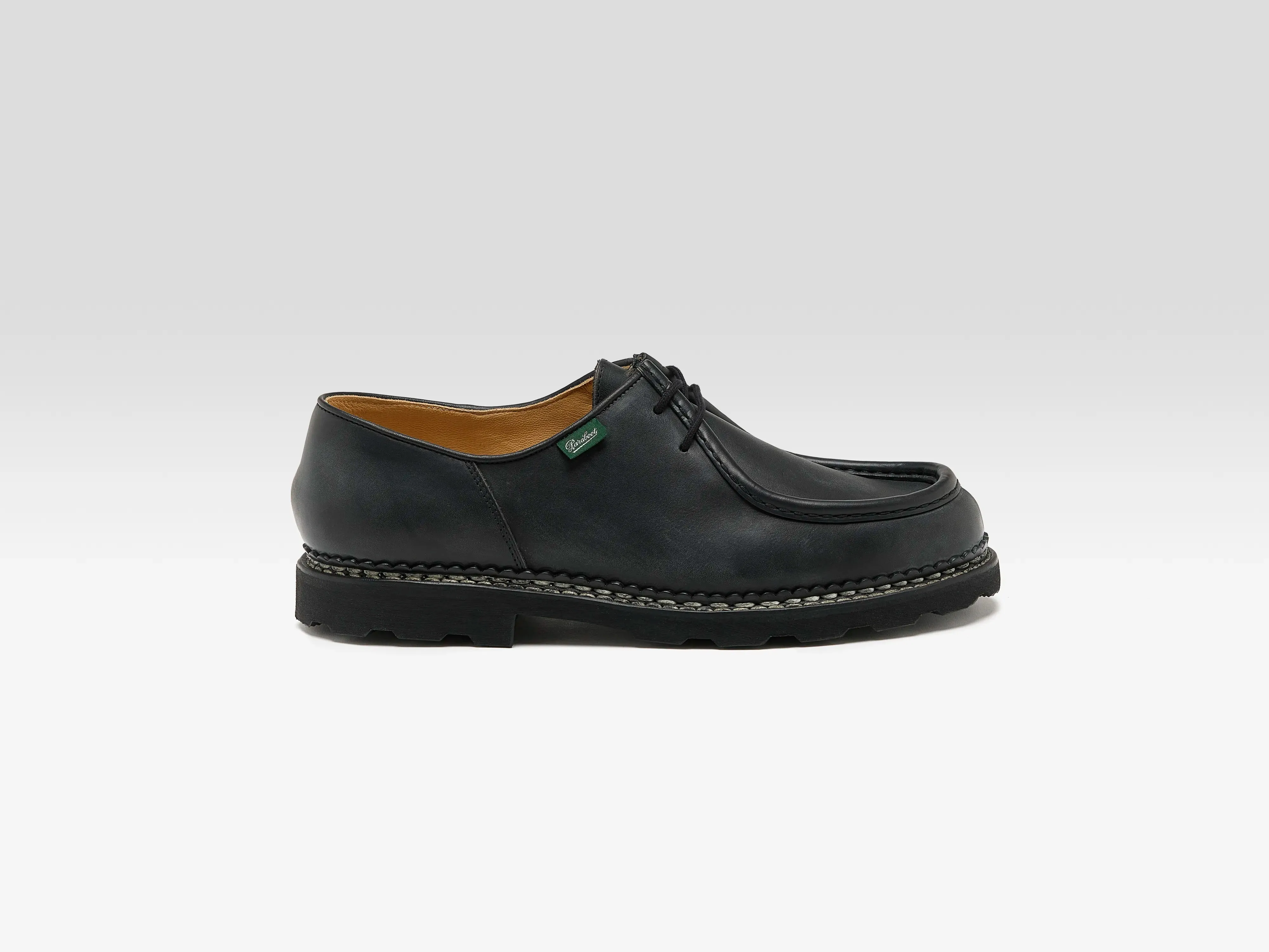 Michael Leather Derby Shoes for Men (252 / M / BLACK) sold by Bellerose