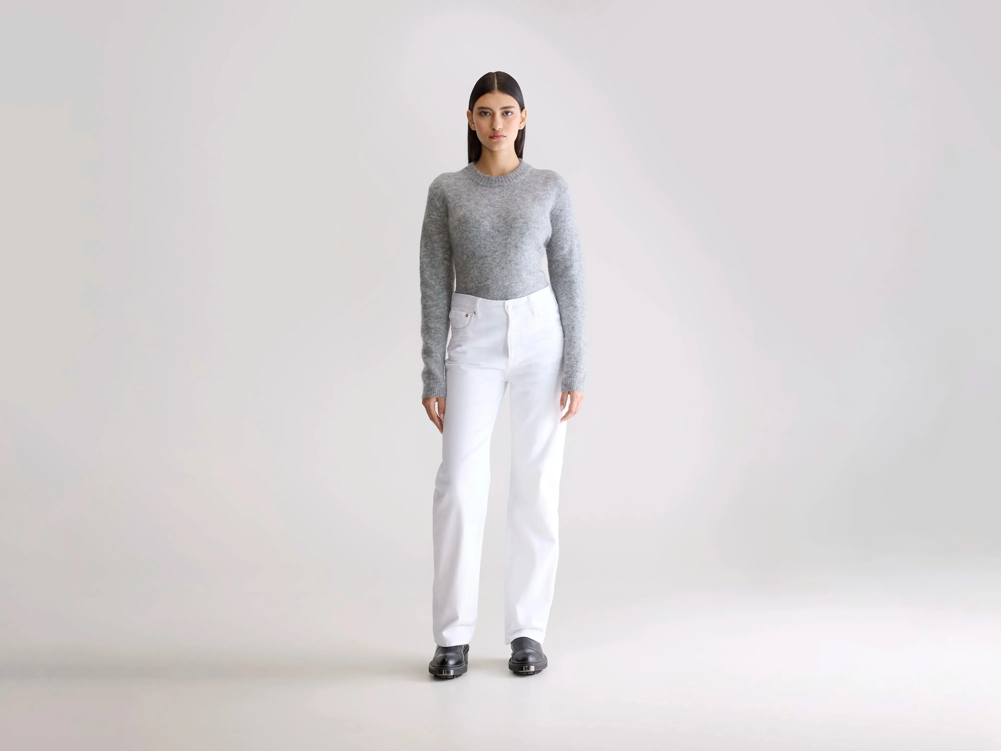 Denim N. 32 straight jeans (252 / W / WHITE) sold by Bellerose