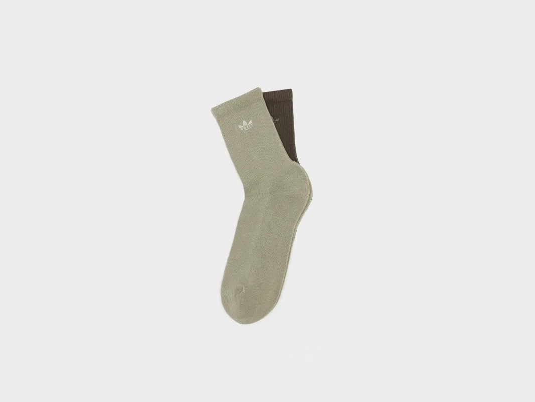 Two-Toned Crew Socks for Men (252 / M / BROWN) sold by Bellerose