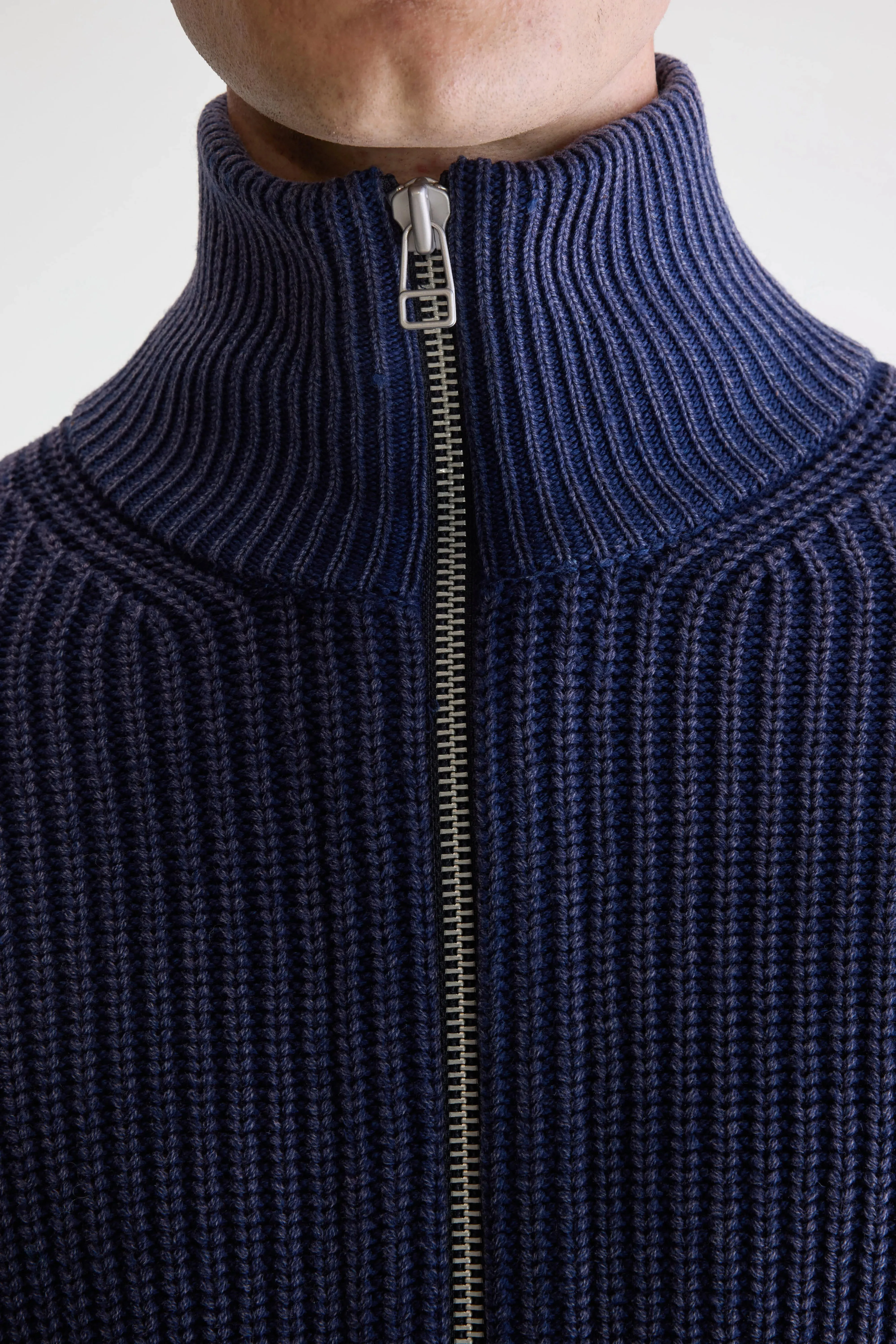 Guip zipped cardigan (252 / M / NAVY) sold by Bellerose product image thumbnail 5