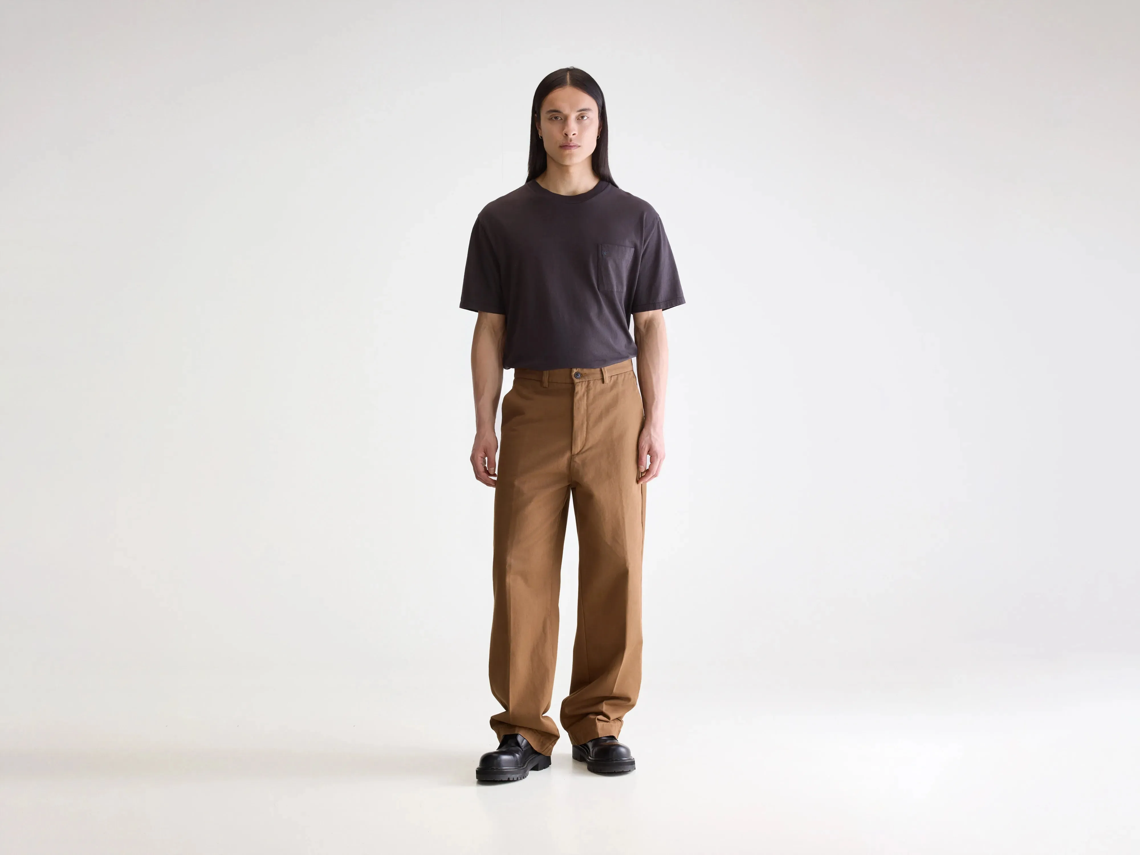 Polk relaxed trousers (252 / M / BISCOTTI) sold by Bellerose