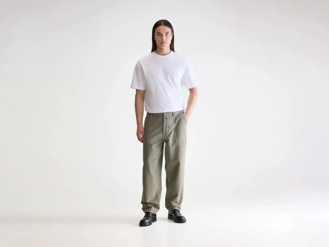 Kargo cropped cargo trousers (252 / M / DUSTY OLIVE) sold by Bellerose