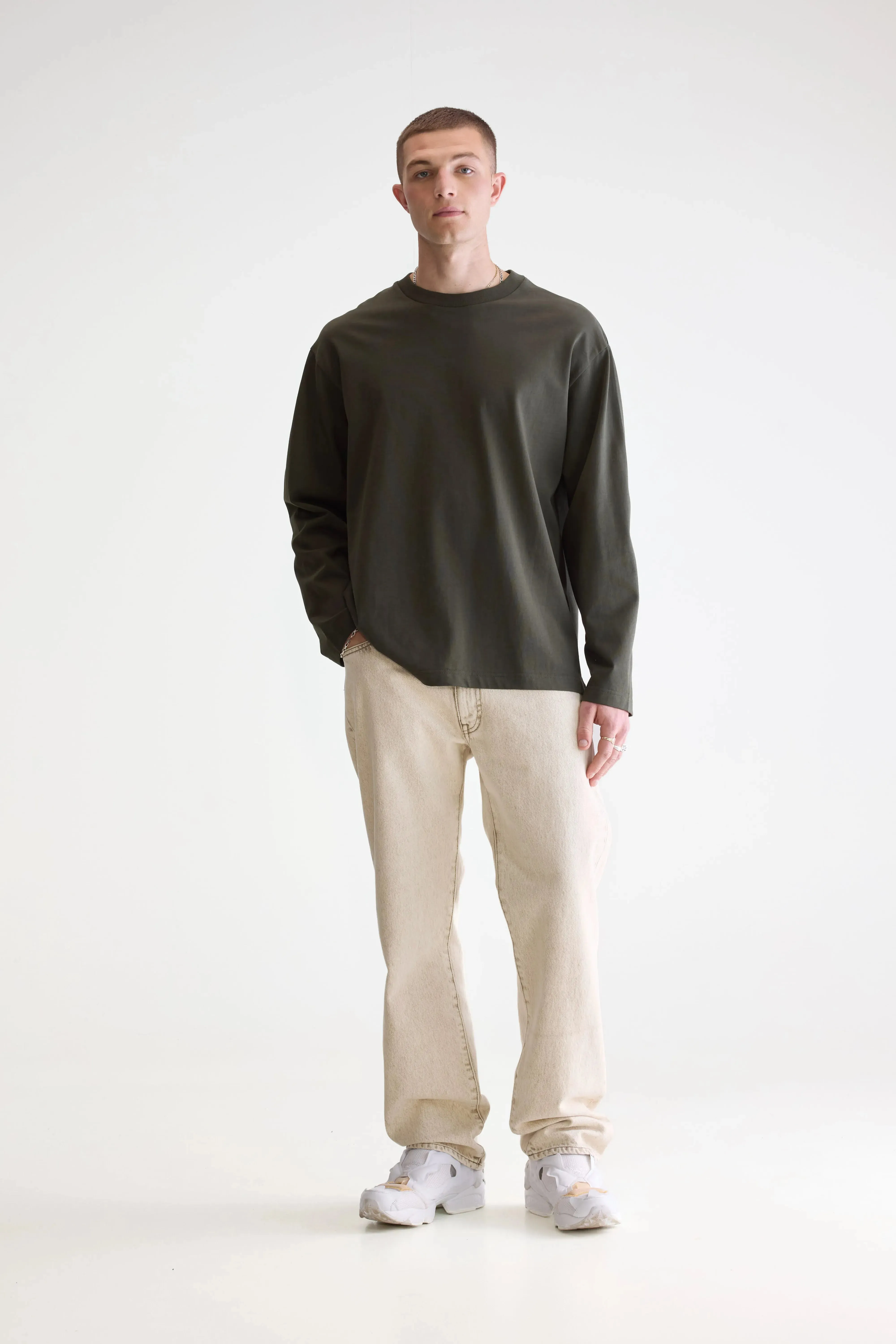 Vlugi long-sleeve t-shirt (252 / M / DARK OLIVE) sold by Bellerose product image thumbnail 3