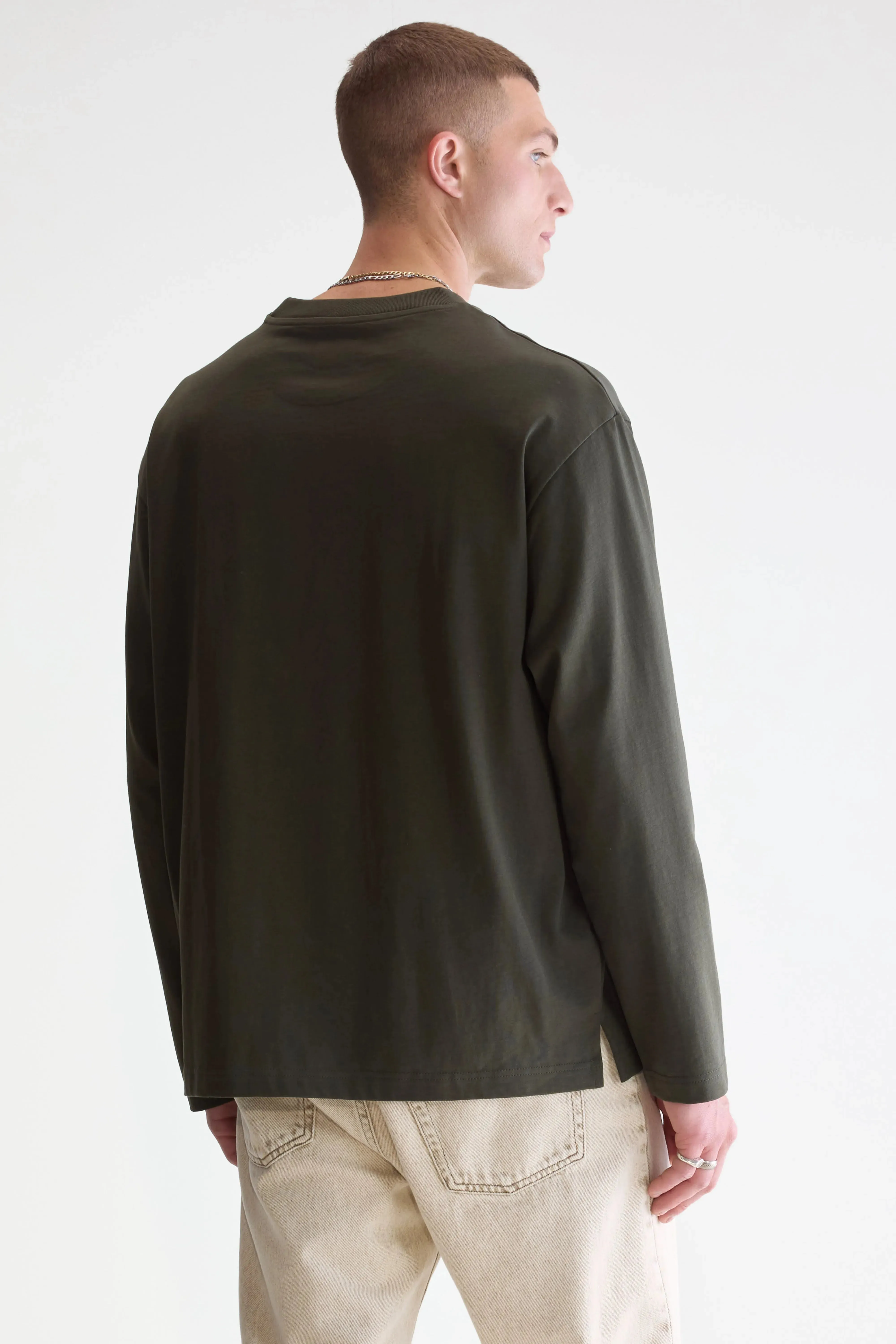 Vlugi long-sleeve t-shirt (252 / M / DARK OLIVE) sold by Bellerose product image thumbnail 4