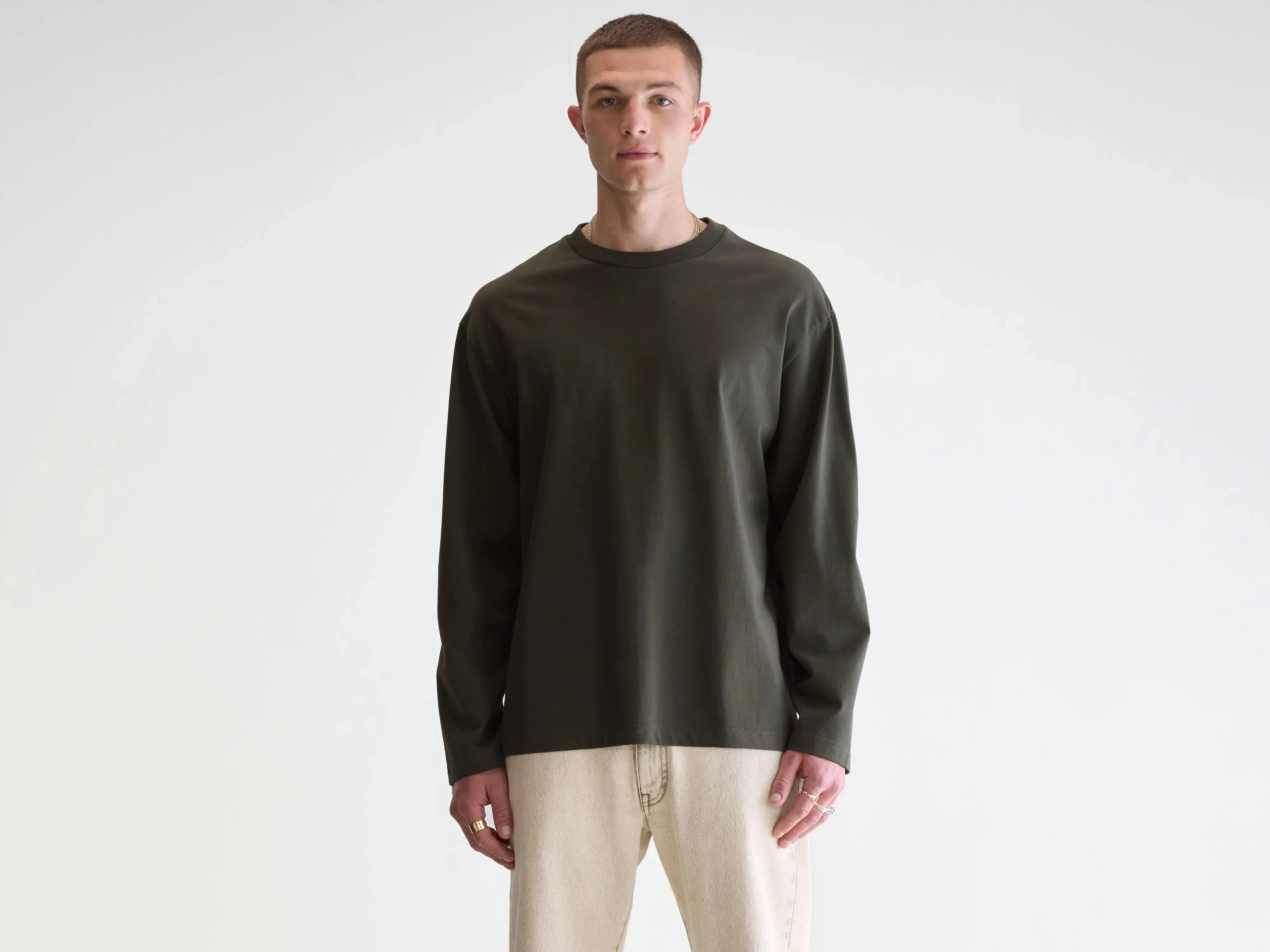 Vlugi long-sleeve t-shirt (252 / M / DARK OLIVE) sold by Bellerose