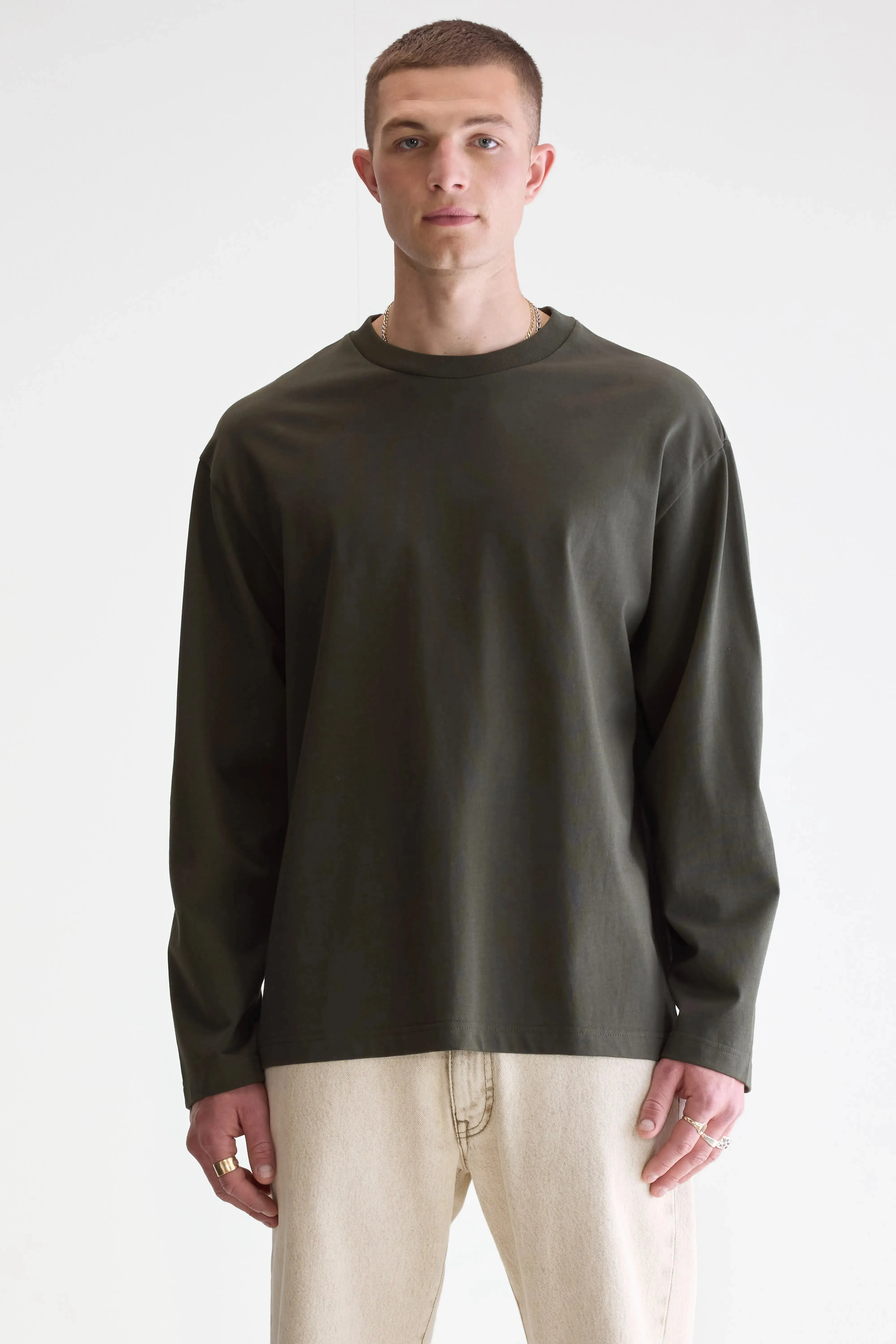 Vlugi long-sleeve t-shirt (252 / M / DARK OLIVE) sold by Bellerose product image thumbnail 2