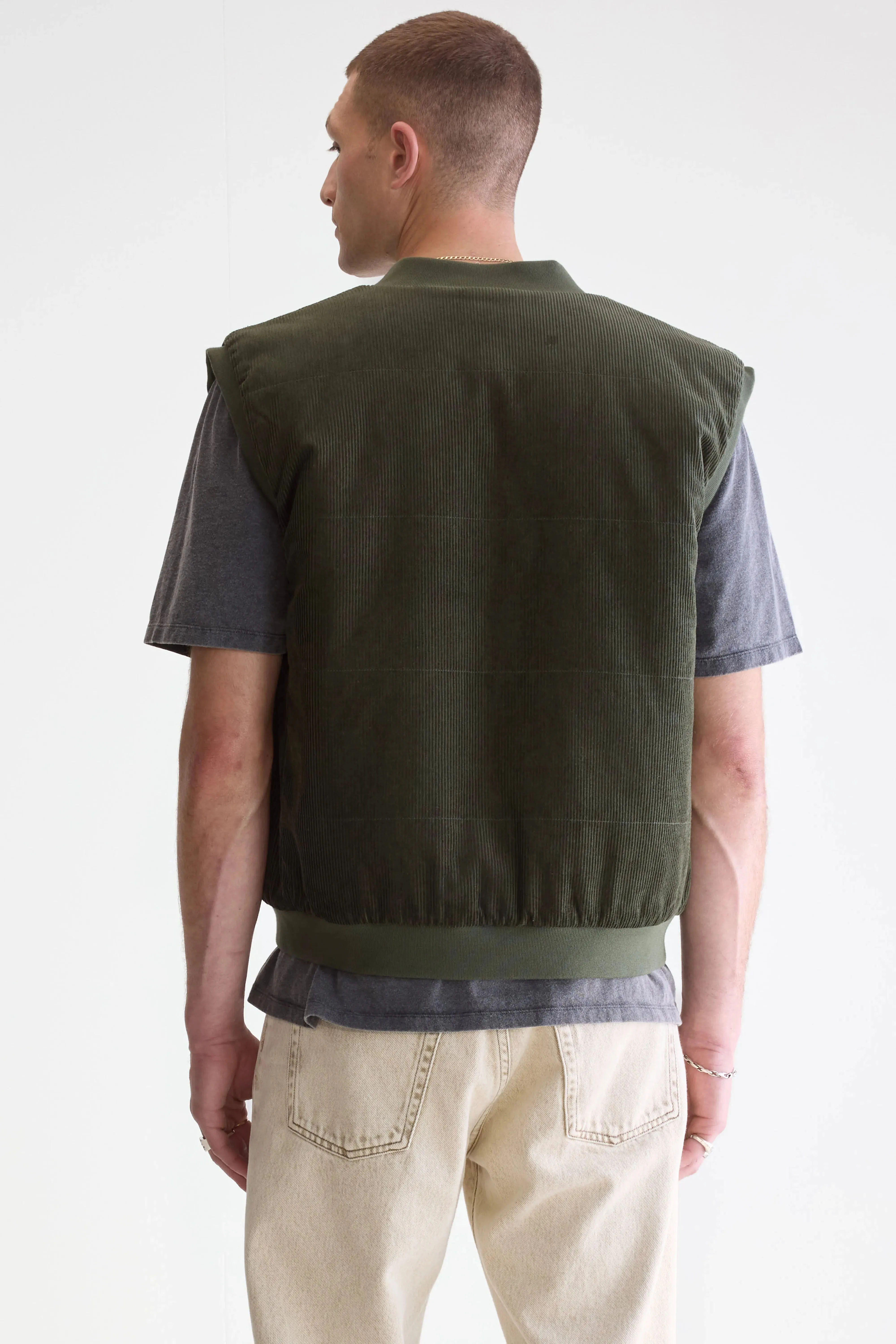 Jocko bodywarmer (252 / M / DARK OLIVE) sold by Bellerose product image thumbnail 5