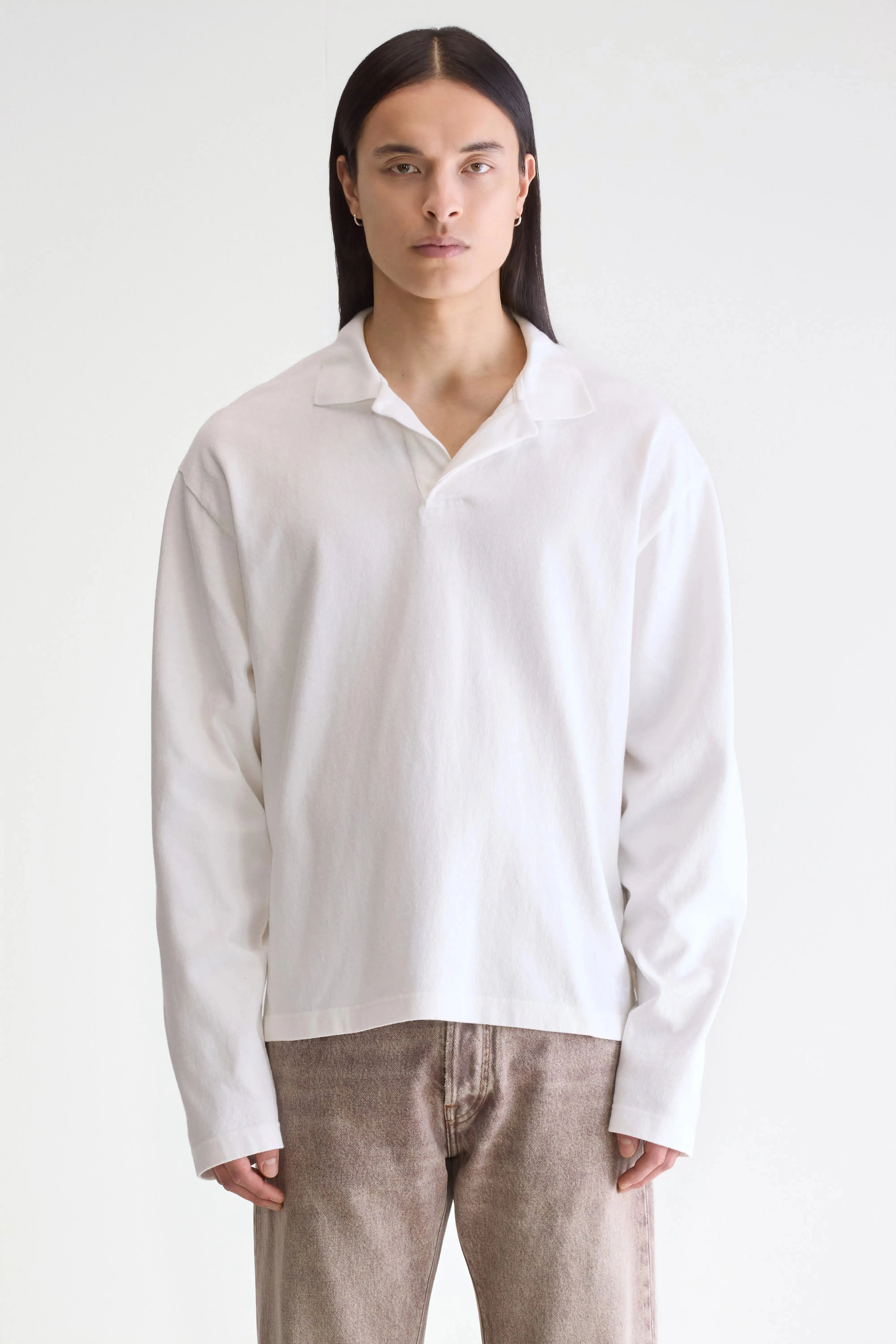 Vlugies long-sleeve polo (252 / M / OFF WHITE) sold by Bellerose product image thumbnail 2