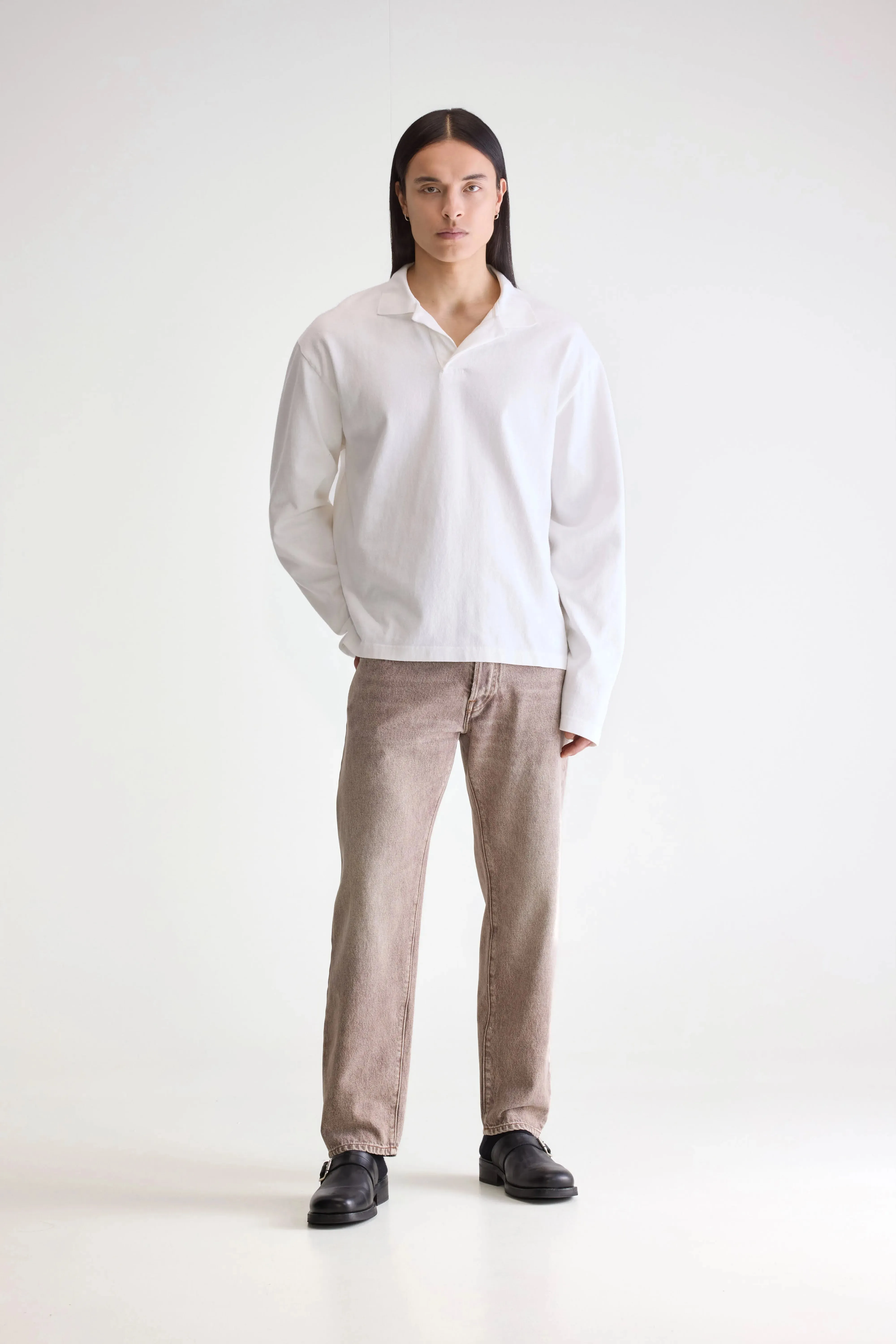 Vlugies long-sleeve polo (252 / M / OFF WHITE) sold by Bellerose product image thumbnail 3