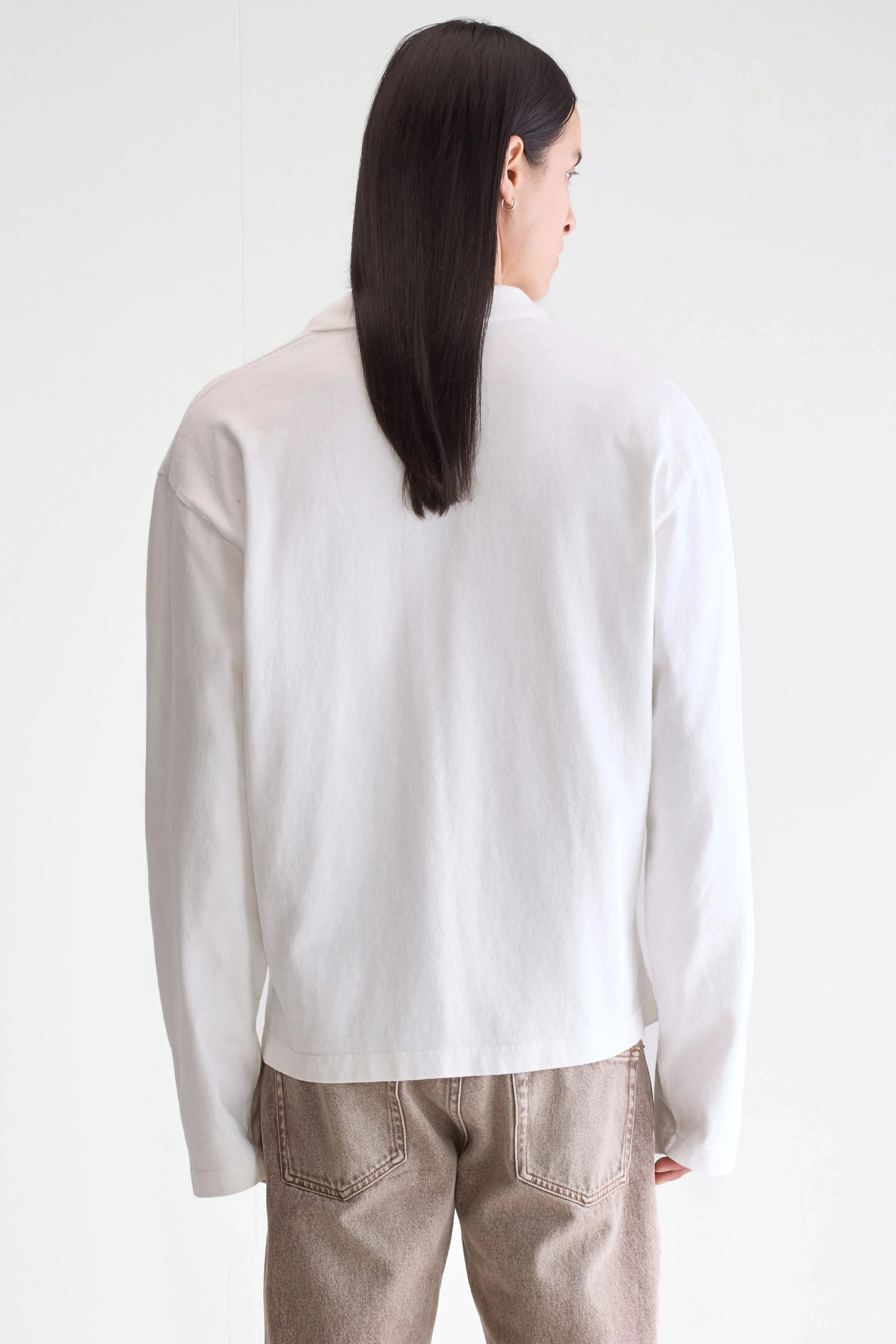 Vlugies long-sleeve polo (252 / M / OFF WHITE) sold by Bellerose product image thumbnail 4