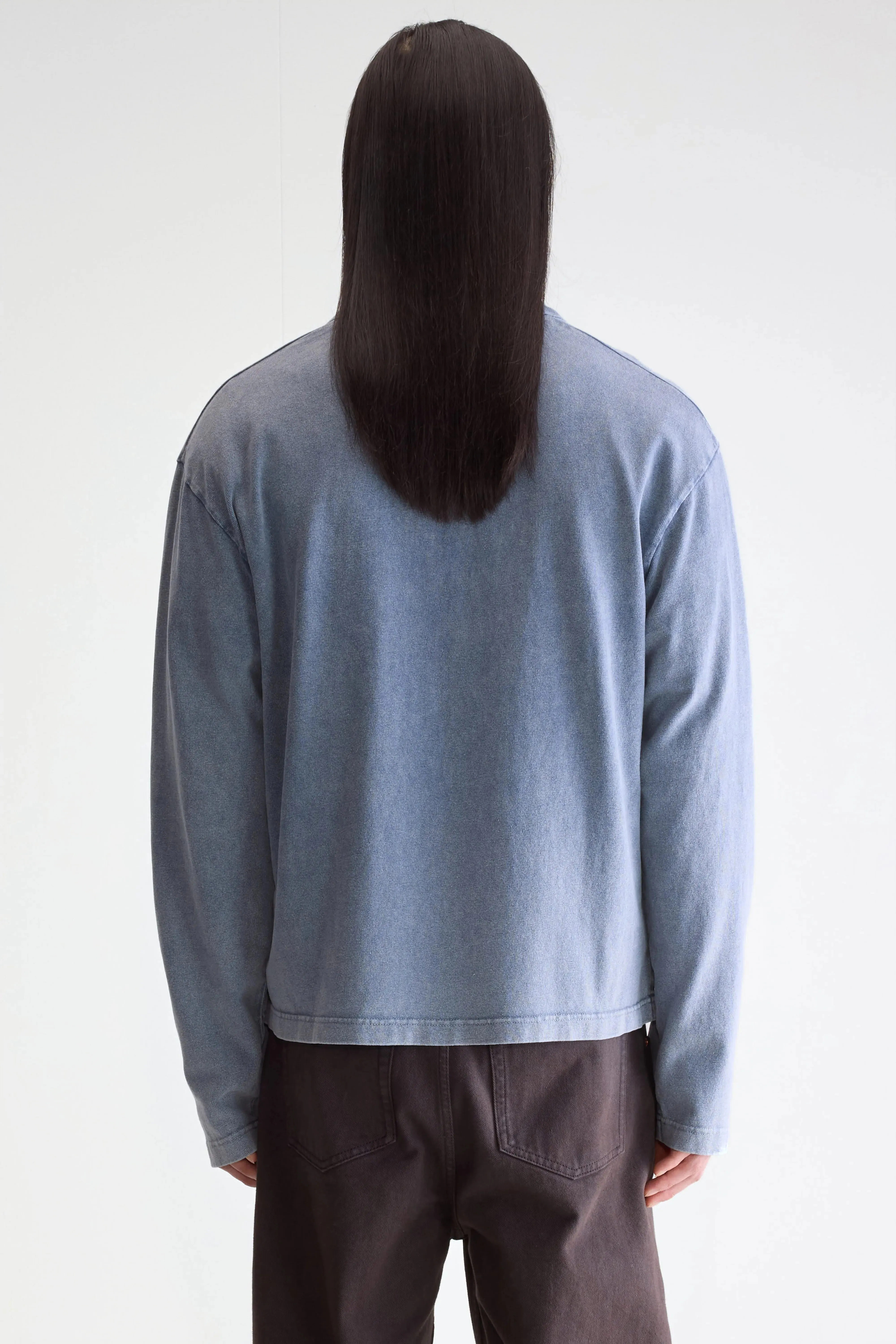 Vlugies long-sleeve polo (252 / M / BLUES) sold by Bellerose product image thumbnail 4