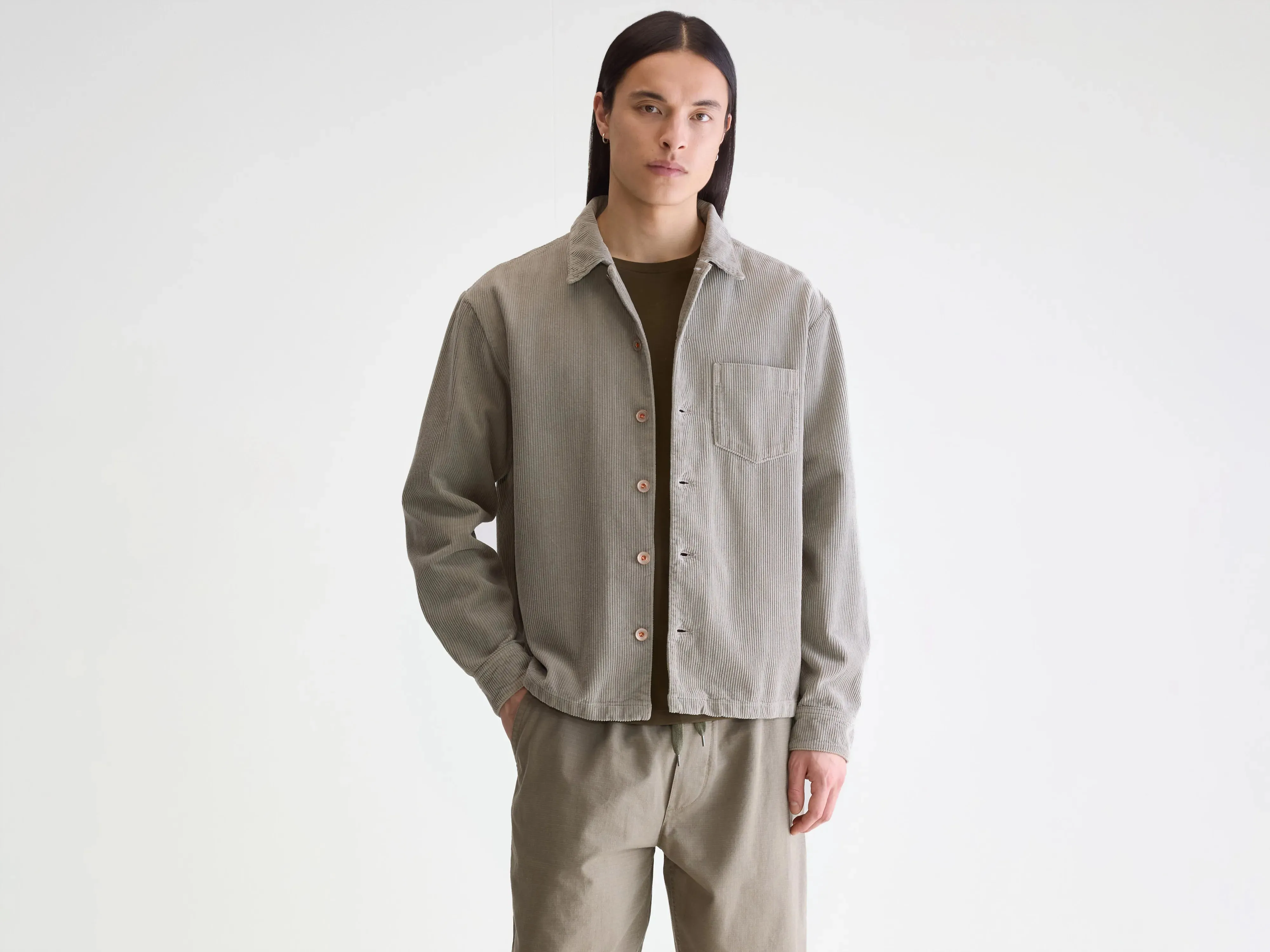 Goney corduroy overshirt (252 / M / ROCK) sold by Bellerose