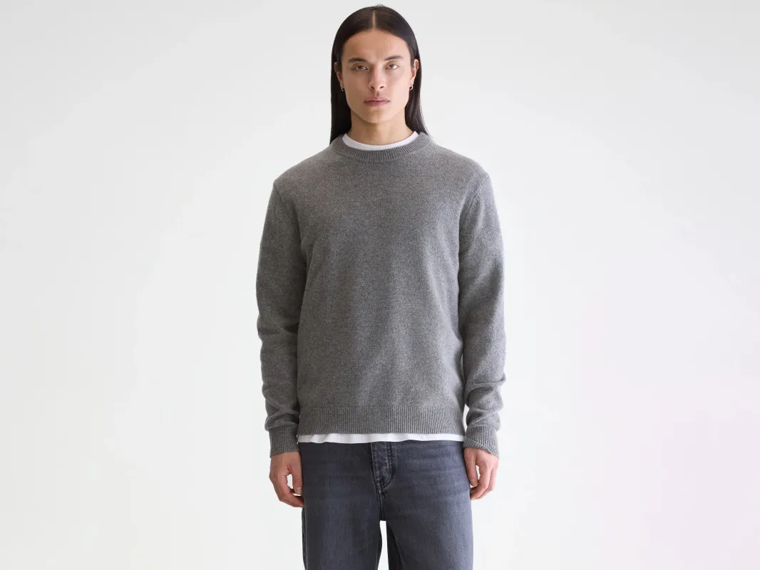 Donoon crewneck sweater (252 / M / MID GREY) sold by Bellerose