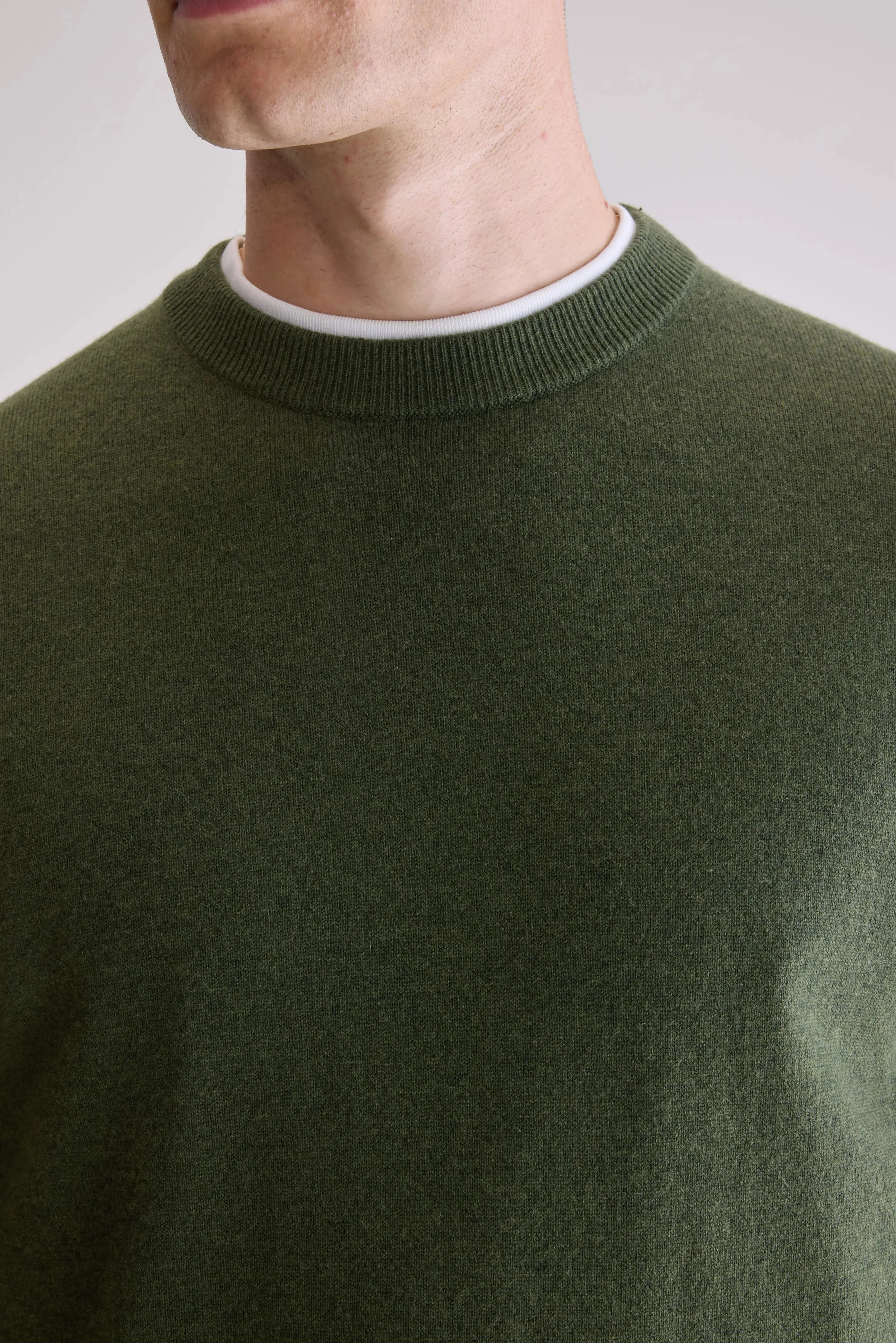 Sonoo classic crewneck sweater (252 / M / OLIVE) sold by Bellerose product image thumbnail 5