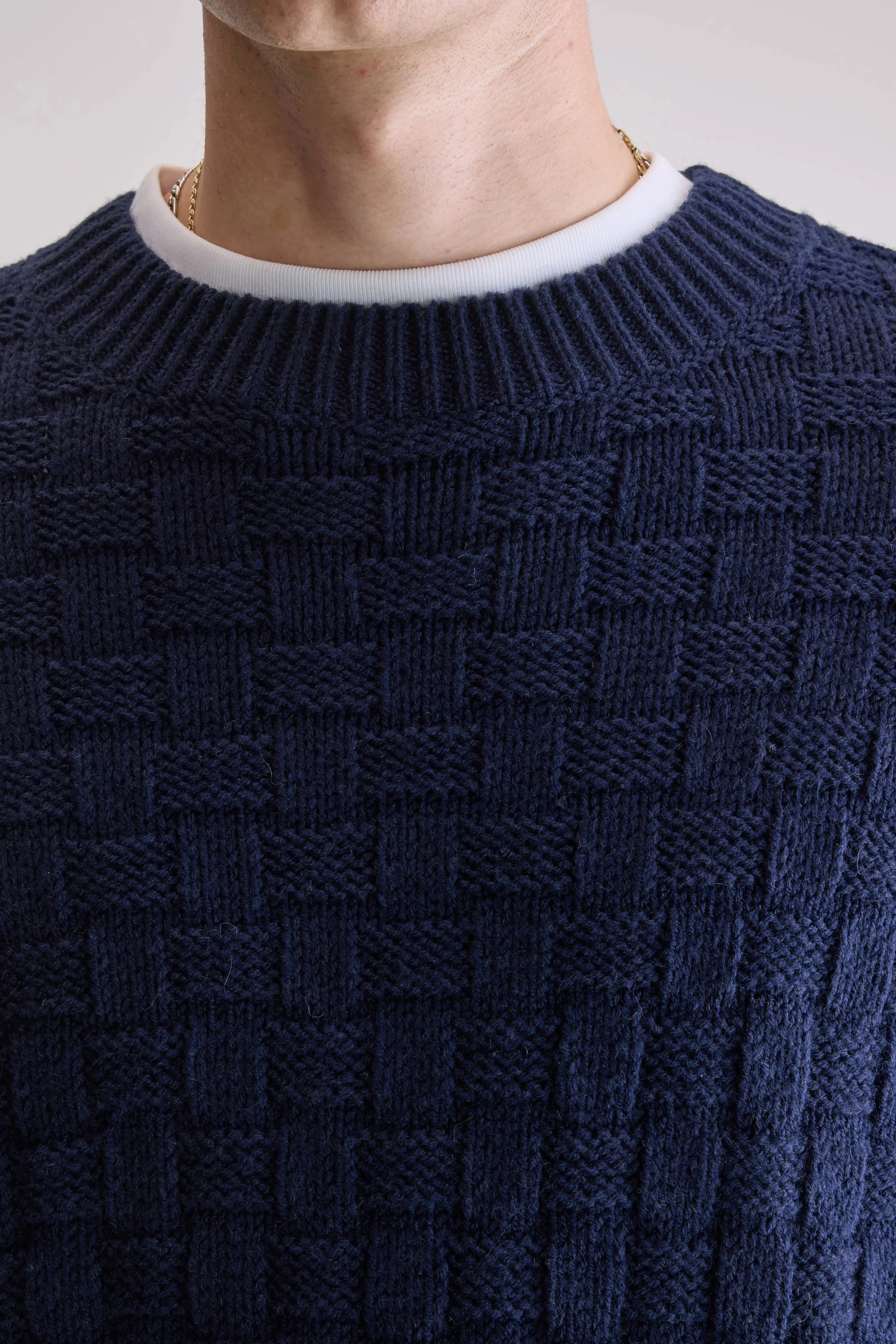 Aniom crewneck sweater (252 / M / REGAL BLUE) sold by Bellerose product image thumbnail 5