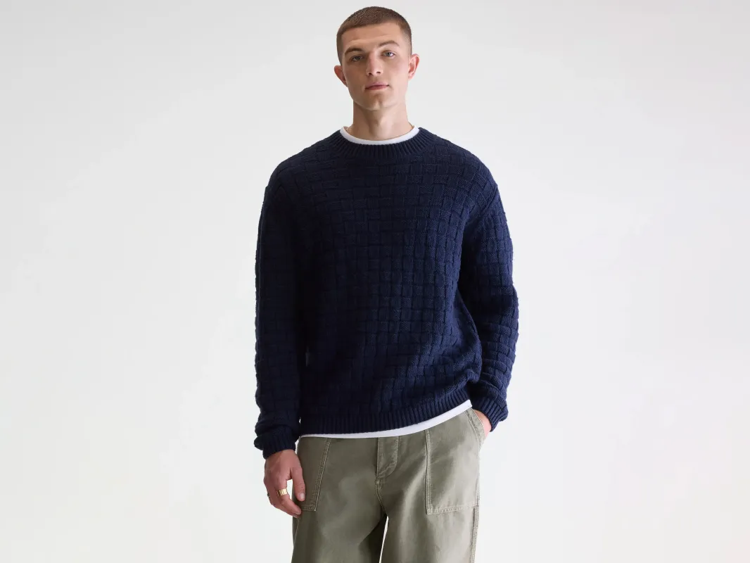 Aniom crewneck sweater (252 / M / REGAL BLUE) sold by Bellerose