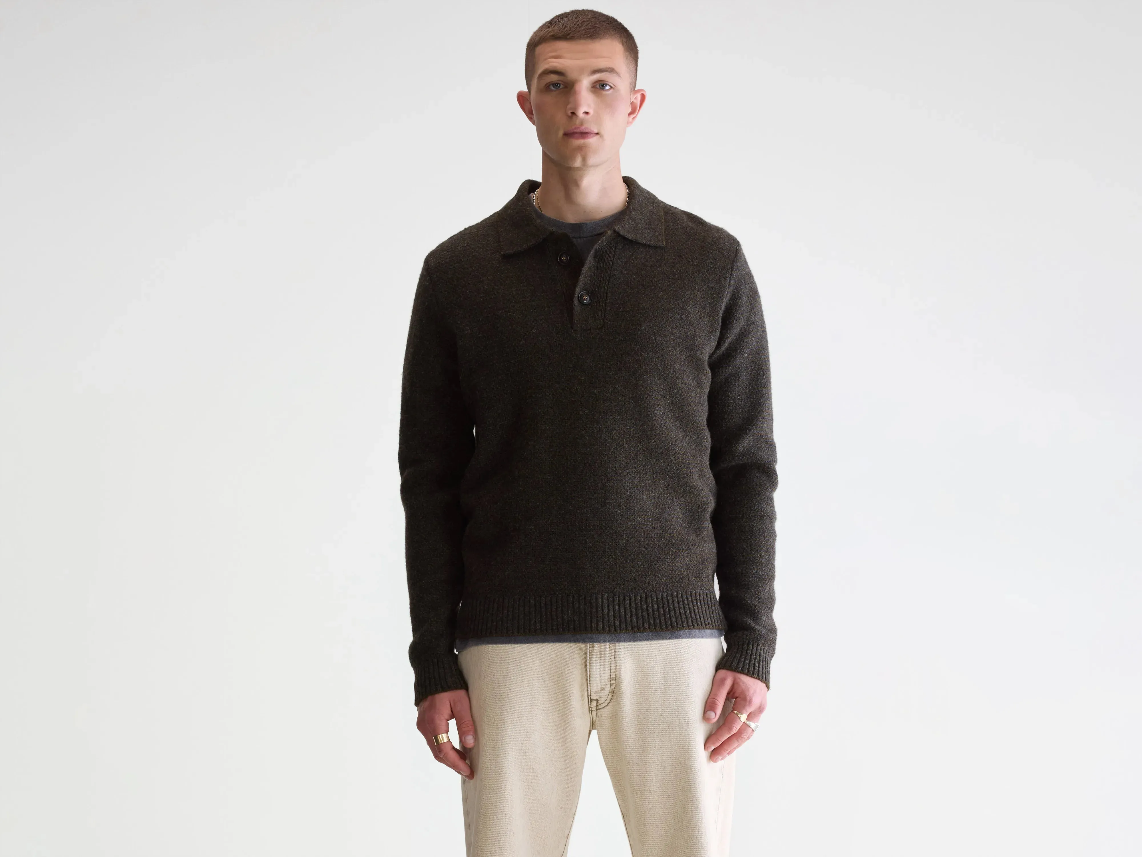 Allui polo neck sweater (252 / M / COMBO B) sold by Bellerose